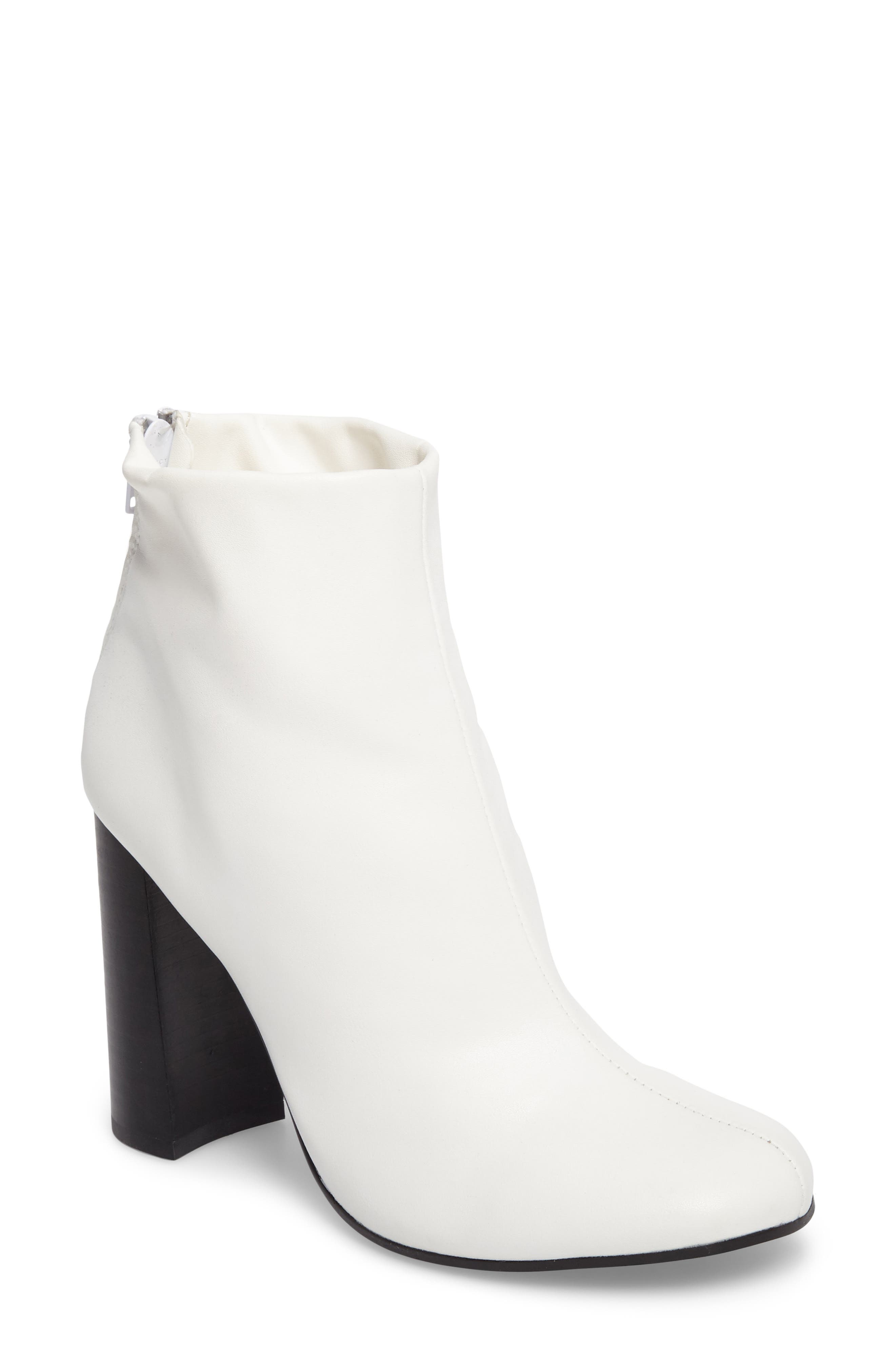 TONY BIANCO NYX STRETCH BOOTIE, WHITE/ BLACK NAPPA LEATHER | ModeSens