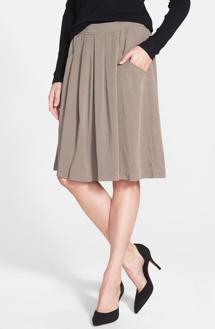 Eileen Fisher Pleat Tencel® Skirt | Nordstrom