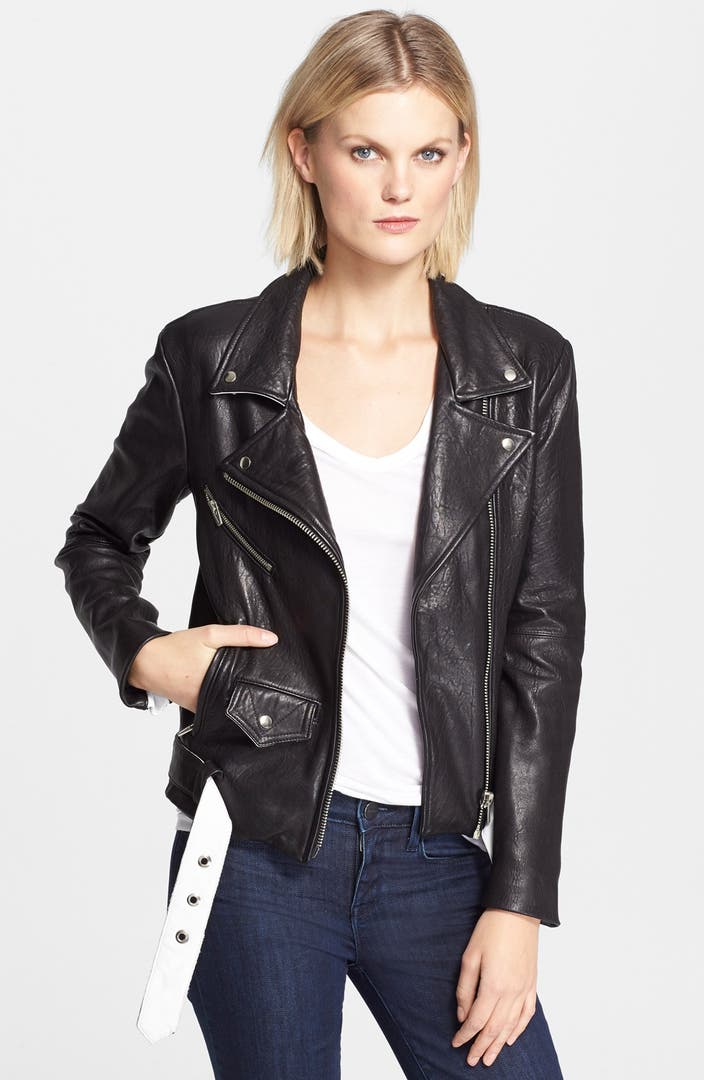 Veda 'Jayne' Leather Moto Jacket | Nordstrom
