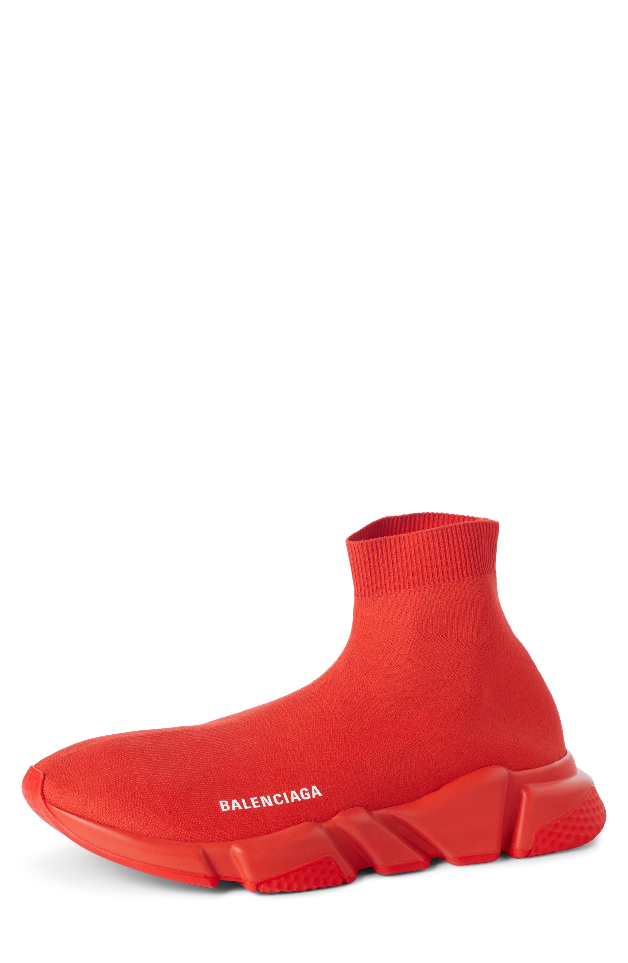 orange balenciaga sock shoes