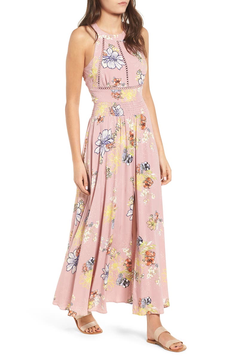BP. Floral Print Halter Maxi Dress | Nordstrom