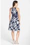 Adrianna Papell Floral Organza Fit & Flare Dress (Regular & Petite