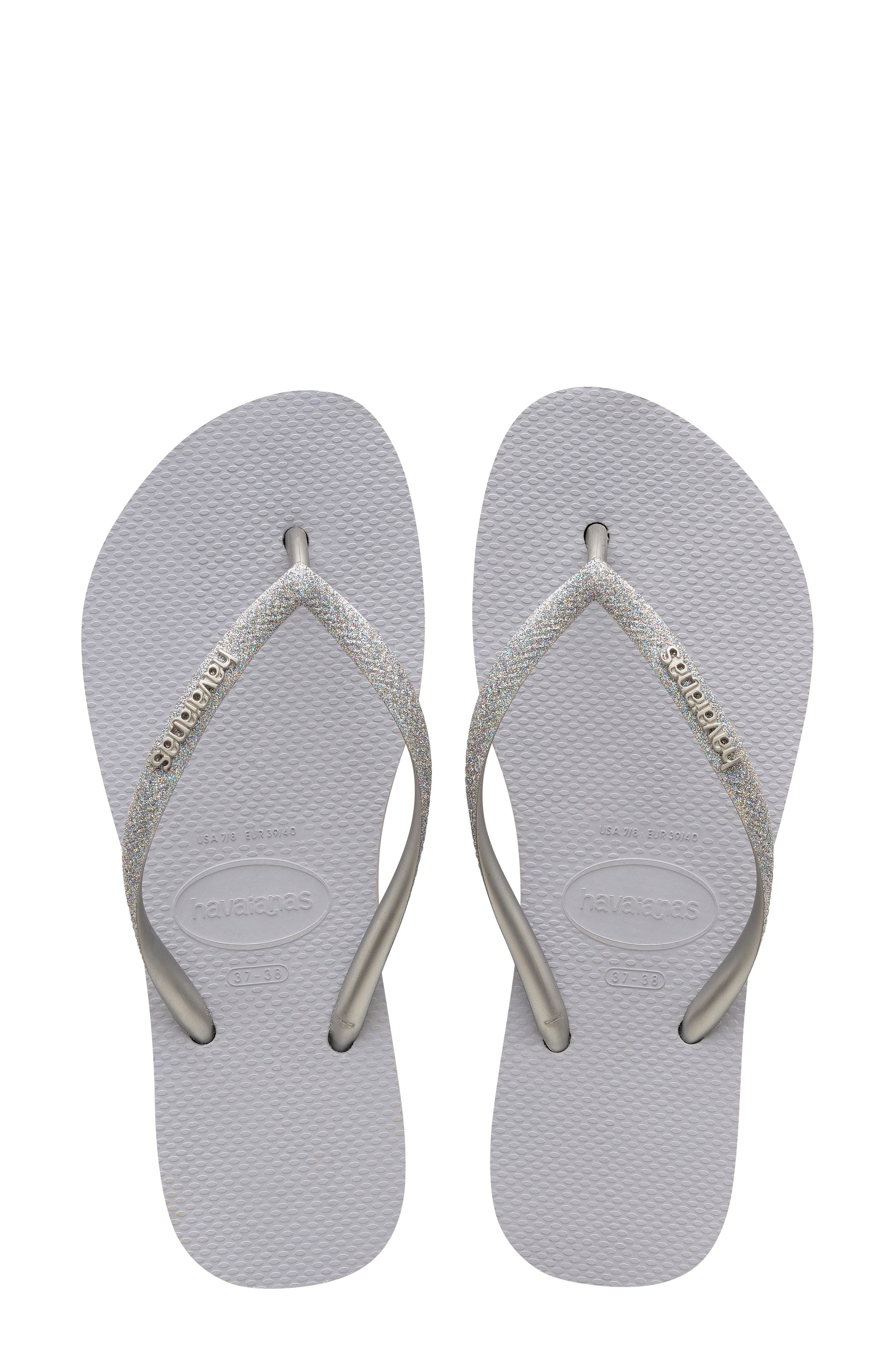 womens white havaianas flip flops