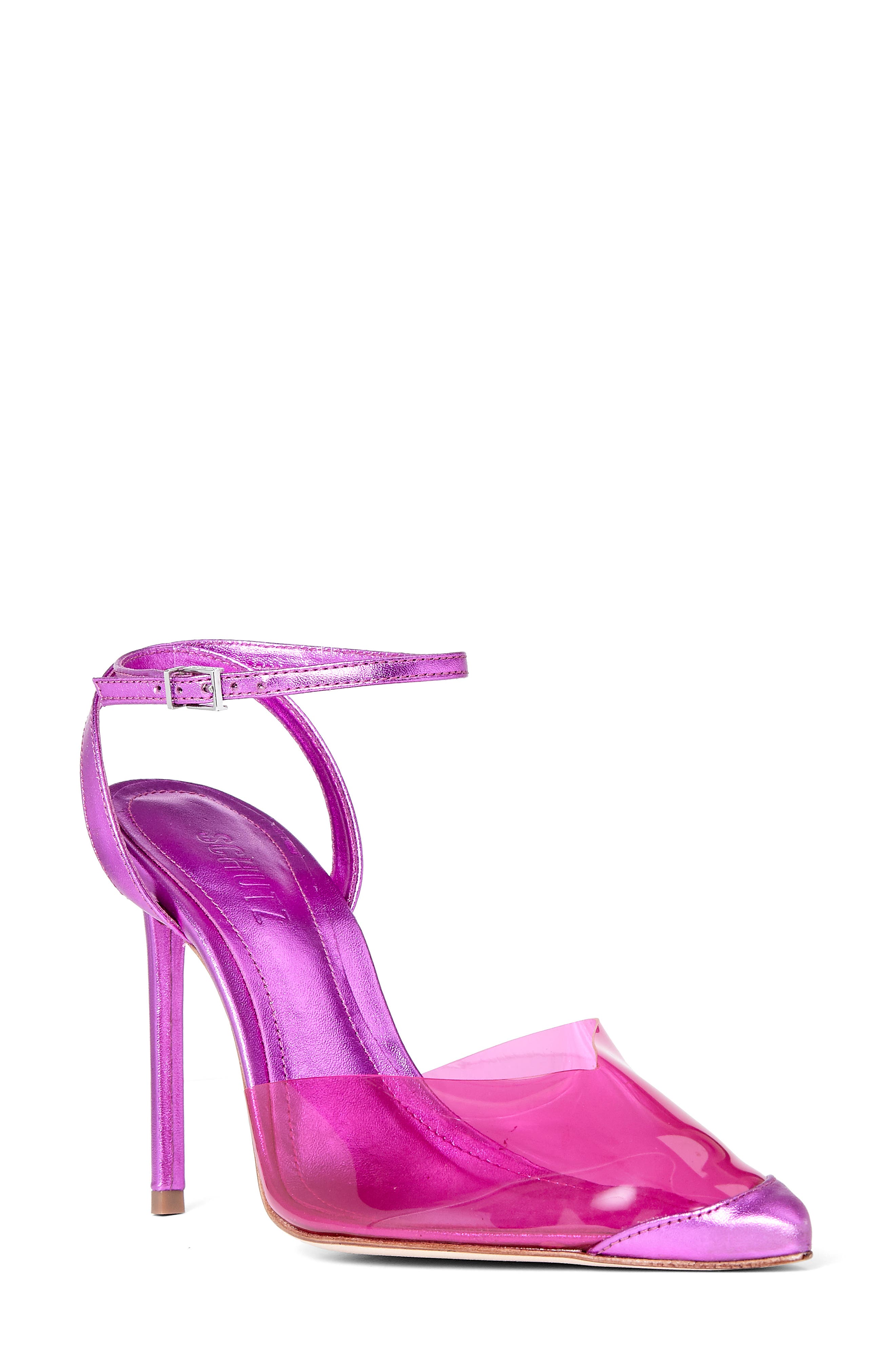 schutz pink heels