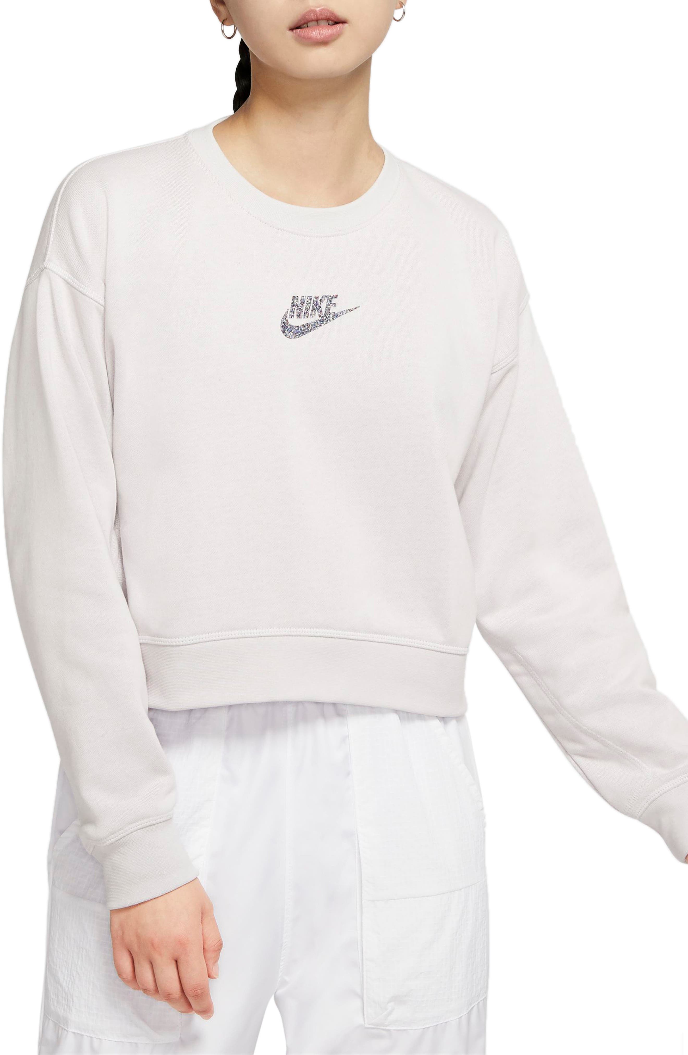 nike women's white sweatshirt