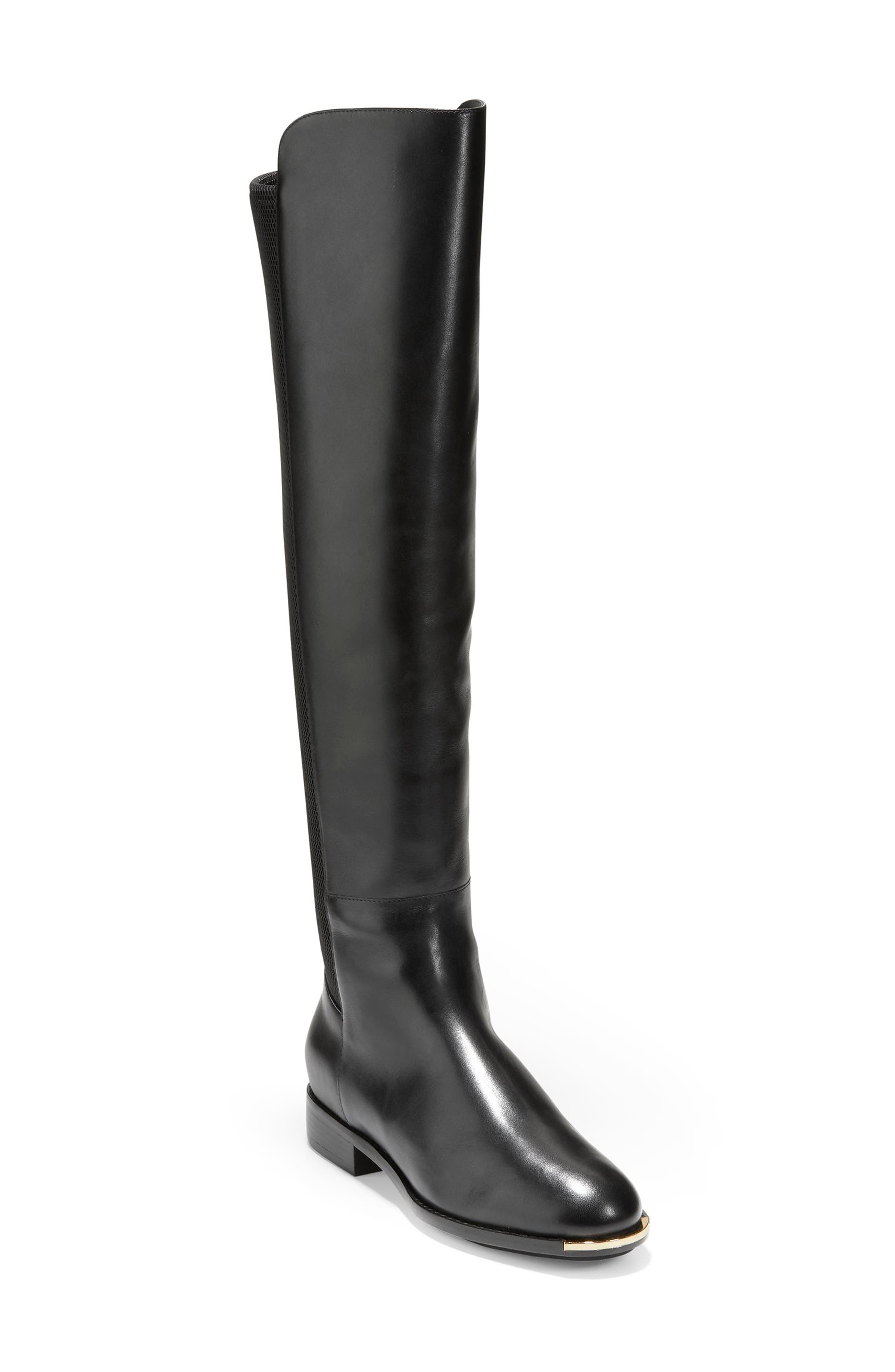 womens over the knee black boots