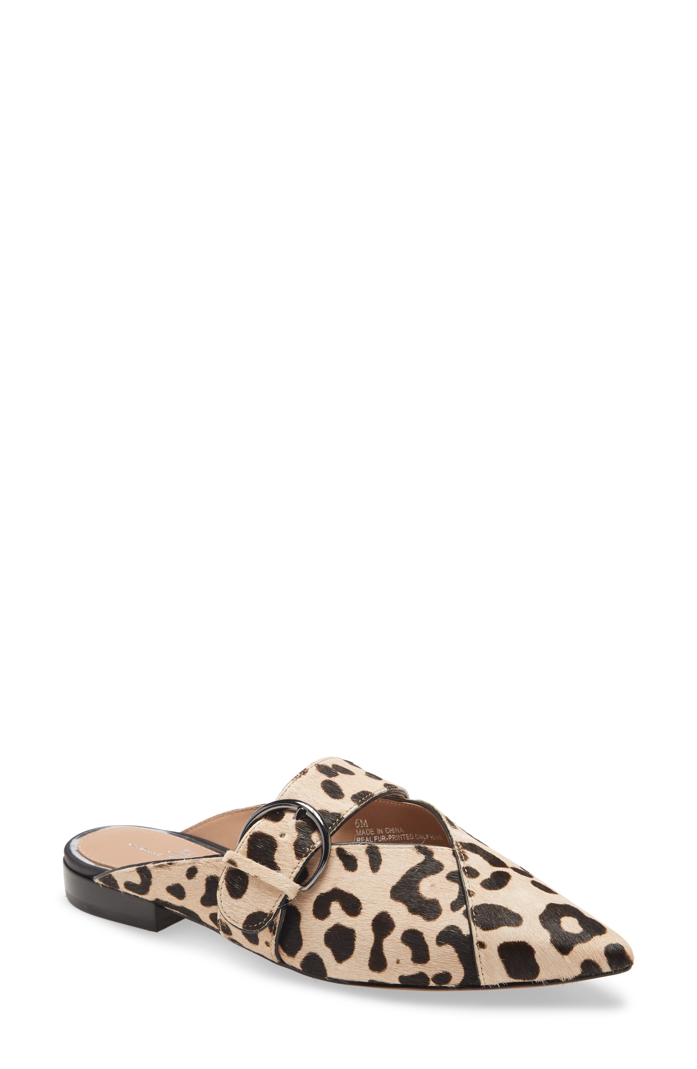 leopard mules womens shoes