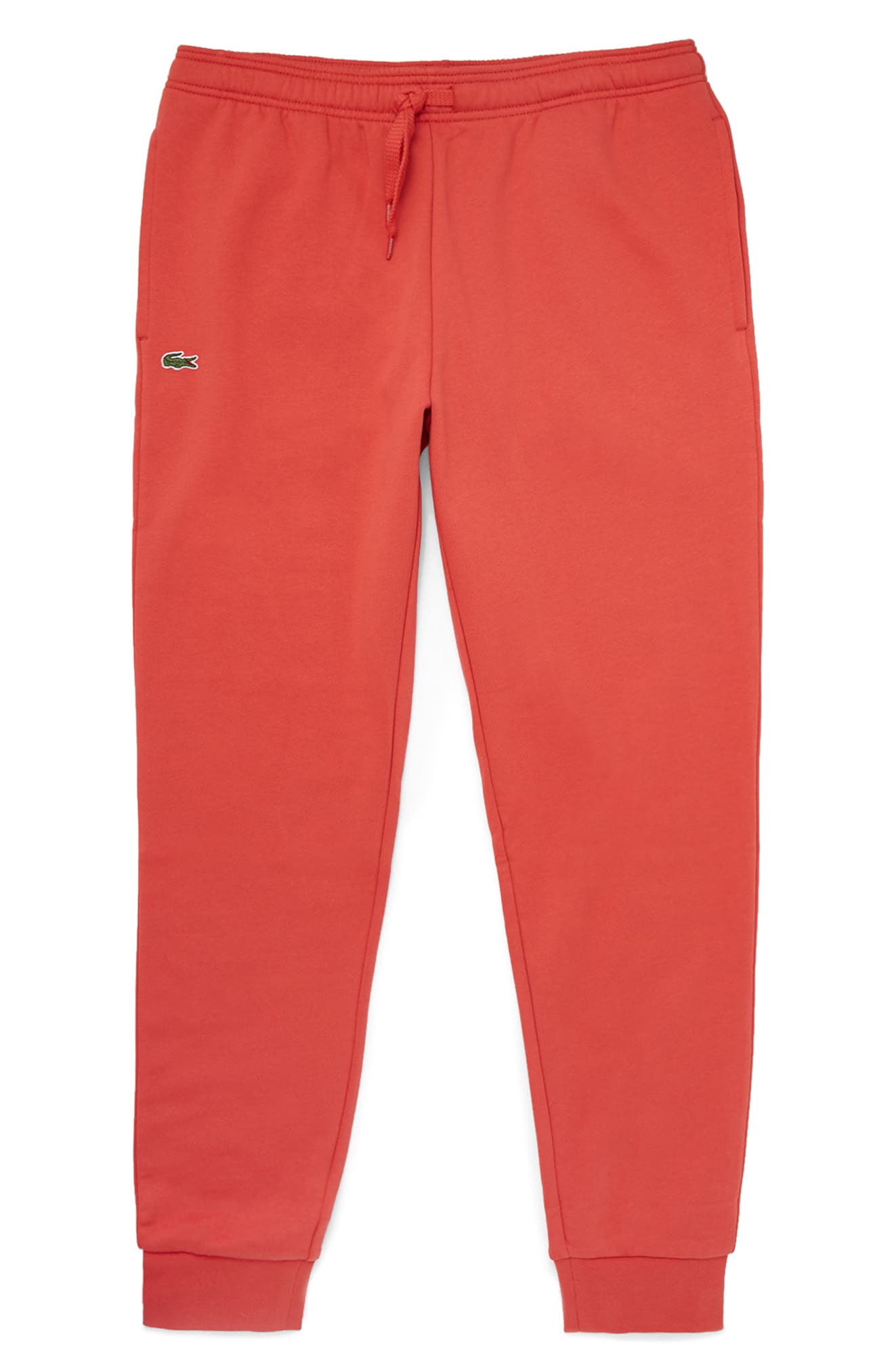 red lacoste sweatpants
