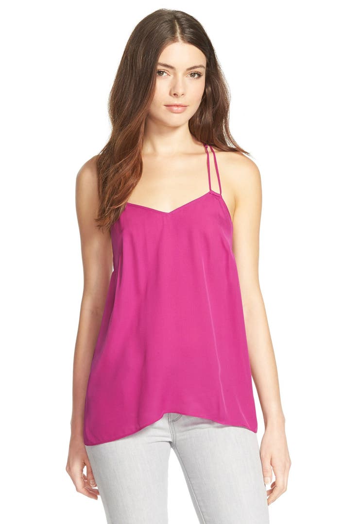 Rebecca Minkoff 'Yumi' Silk Racerback Tank | Nordstrom