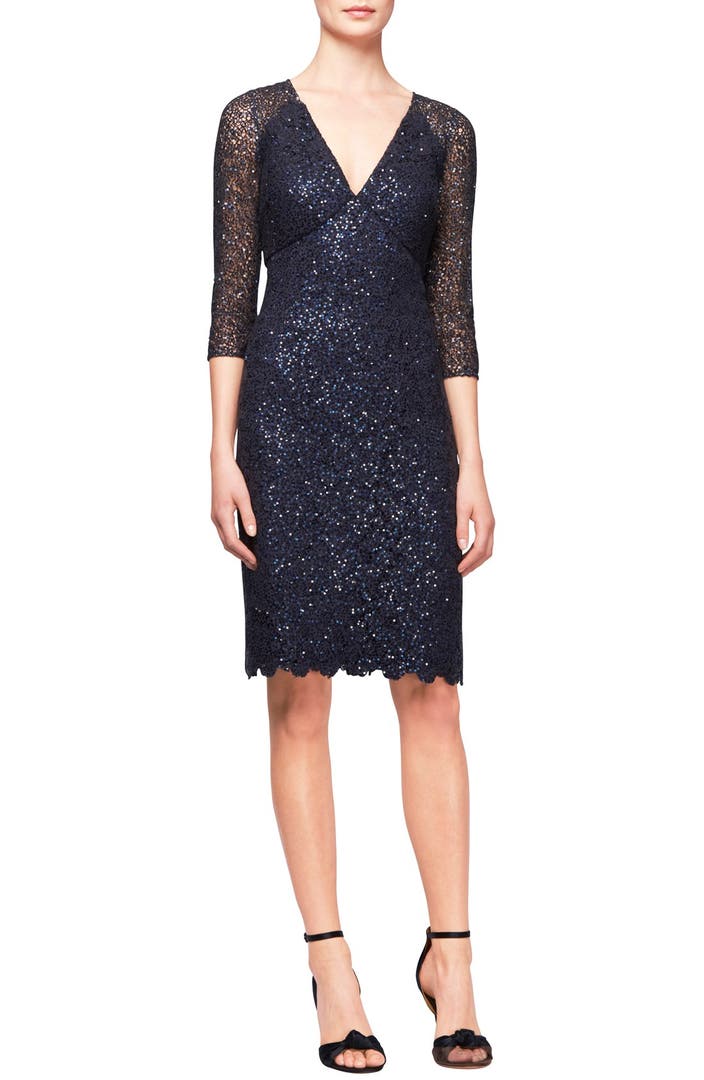 Kay Unger Sequin Sheath Dress | Nordstrom