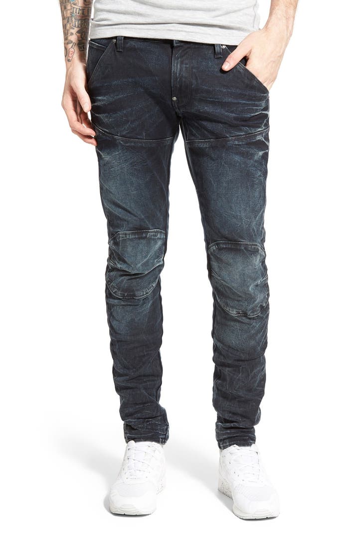 G-Star Raw '5620 3D' Super Slim Fit Moto Jeans (Dark Aged) | Nordstrom