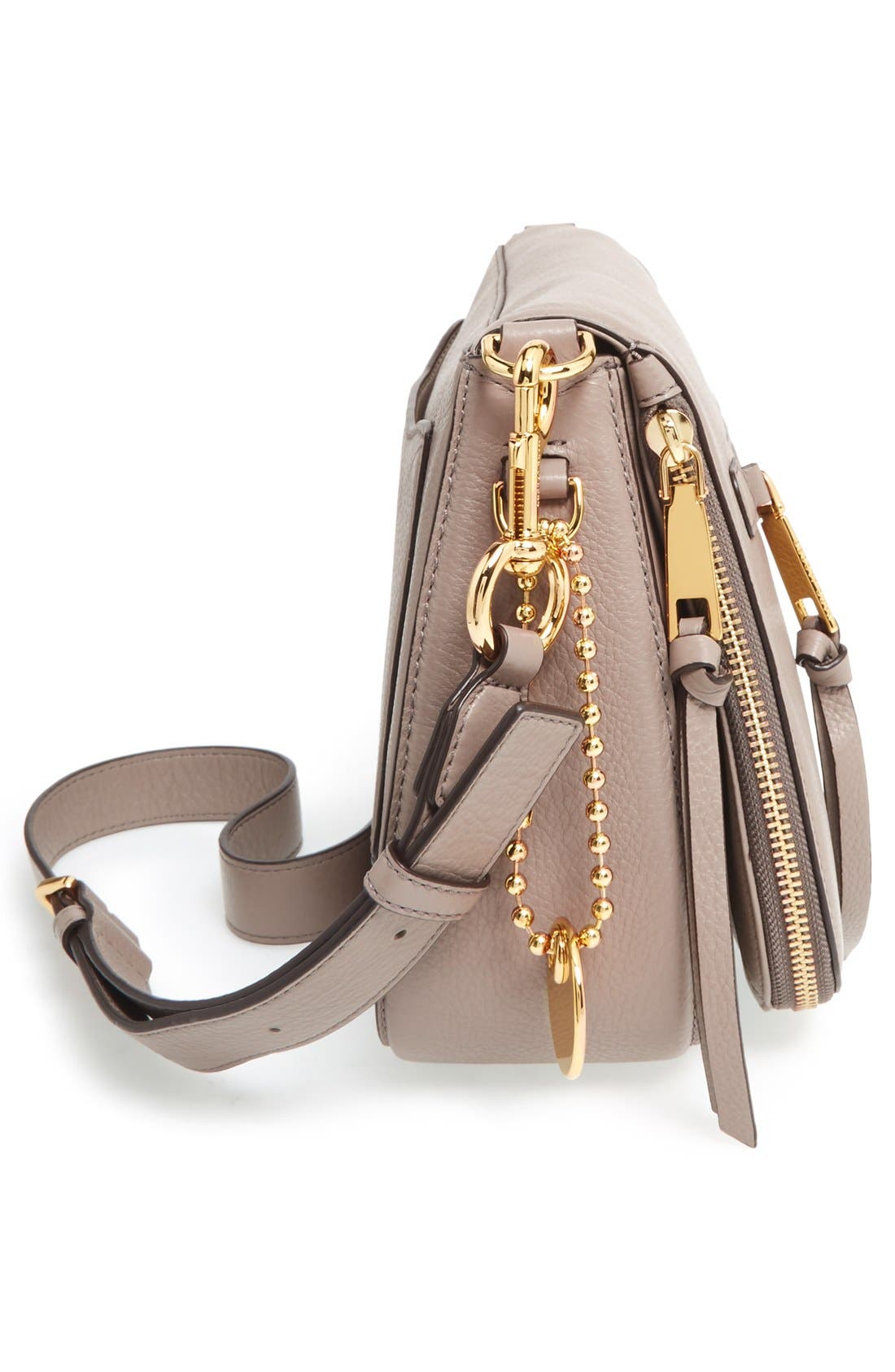 MARC JACOBS Small Recruit Nomad Pebbled Leather Crossbody Bag - Beige ...