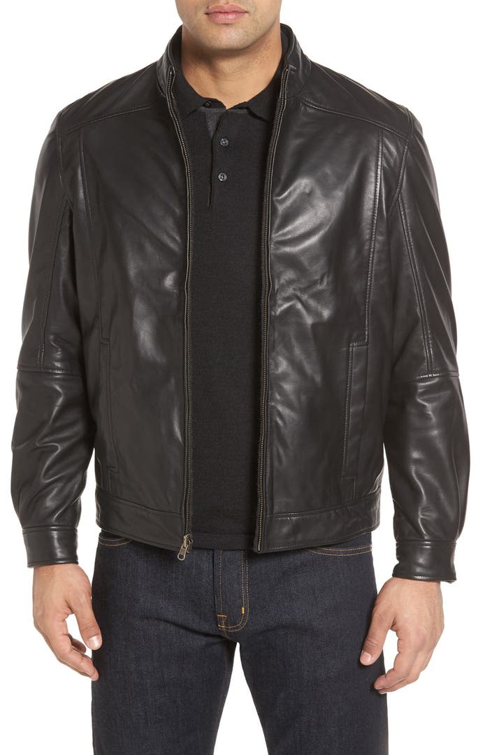 Missani Le Collezioni Leather & Wool Reversible Jacket | Nordstrom