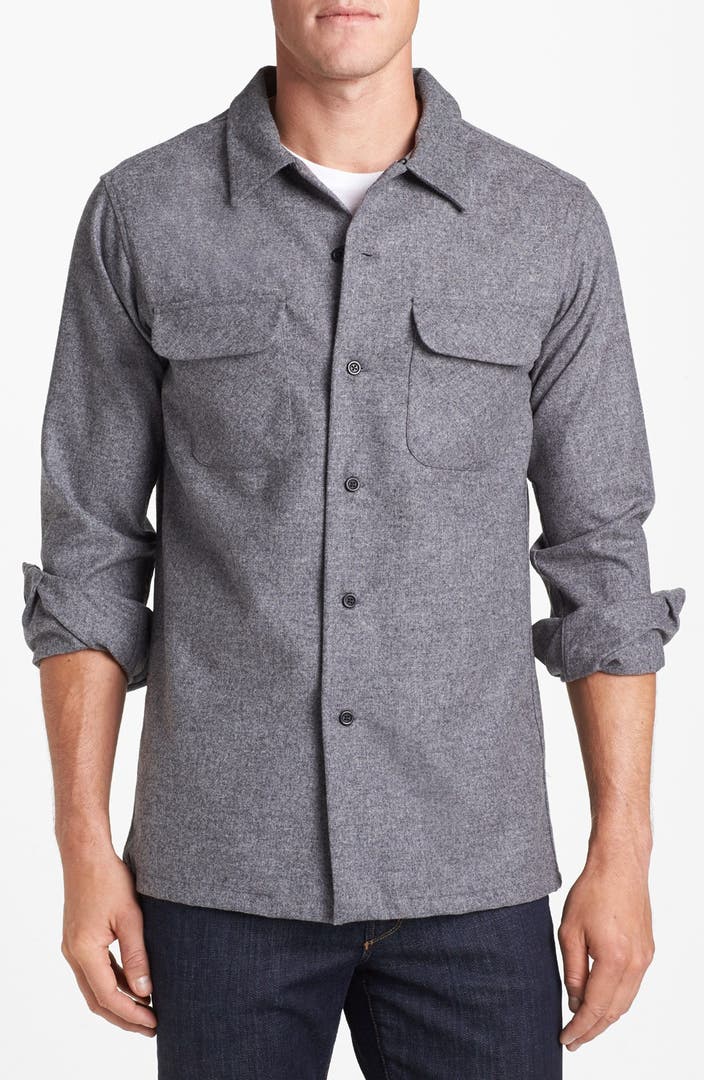 Pendleton 'Board' Fitted Wool Flannel Shirt | Nordstrom