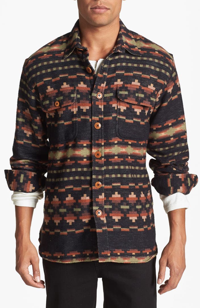 PRPS Aztec Print Flannel Shirt | Nordstrom