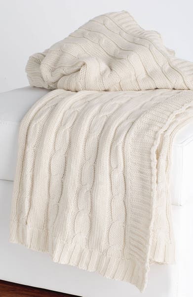 Main Image - Rizzy Home Cable Knit Cotton Throw