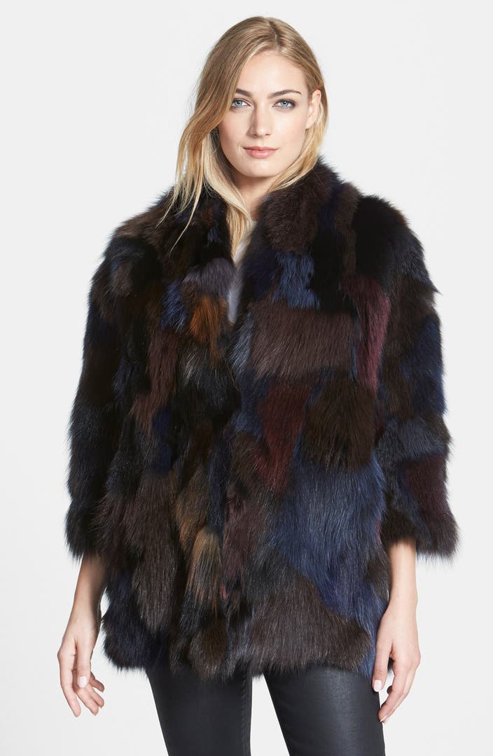 Diane von Furstenberg 'Lola' Genuine Fox Fur Coat | Nordstrom