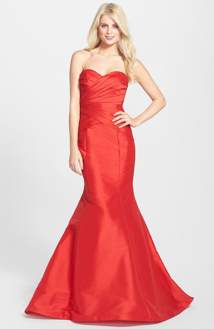 ML Monique Lhuillier Faille Mermaid Gown | Nordstrom