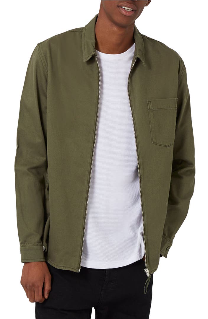 Topman Zip Shirt Jacket | Nordstrom