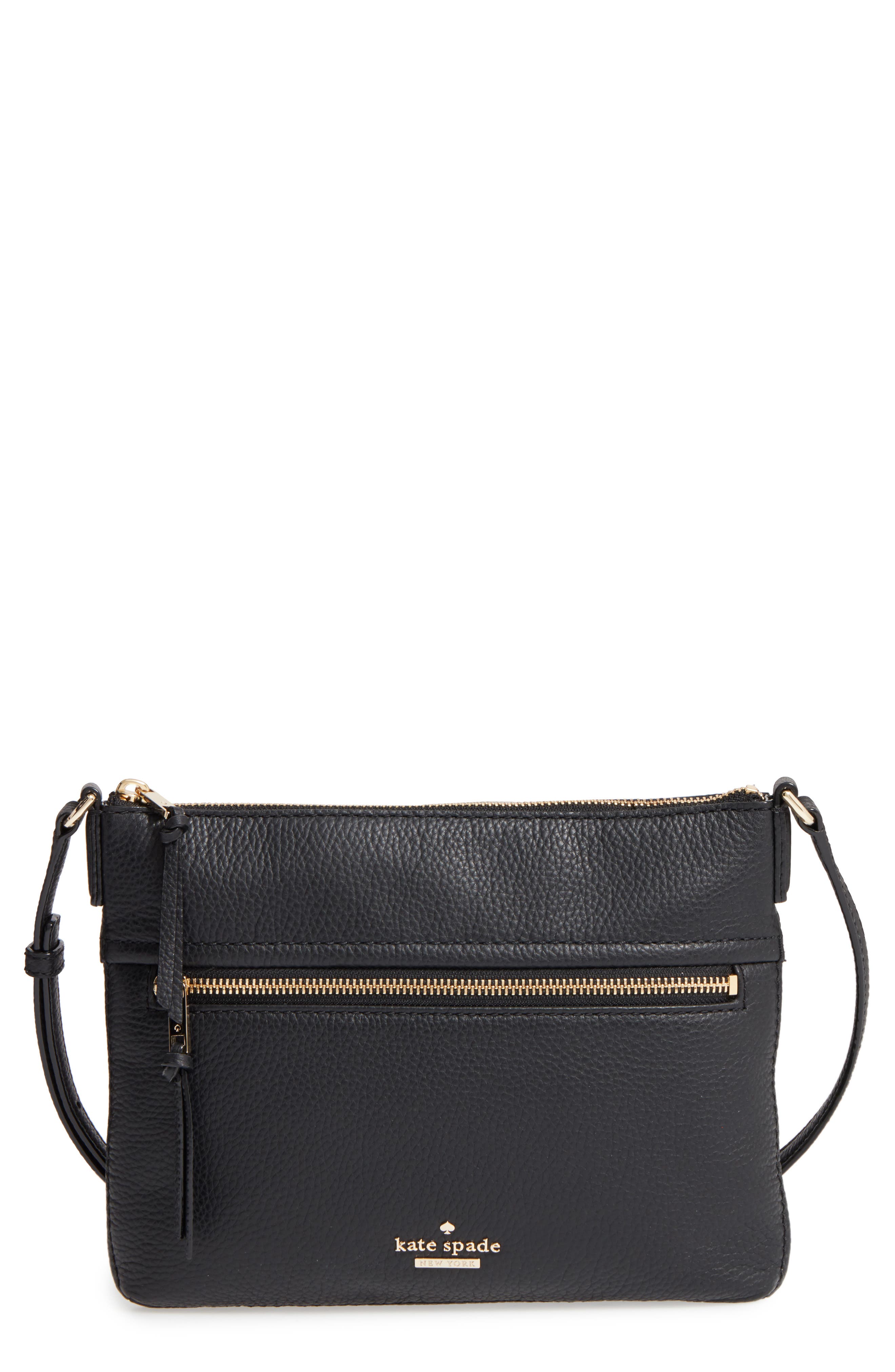 Kate Spade Jackson Street - Gabriele Leather Crossbody Bag - Black ...
