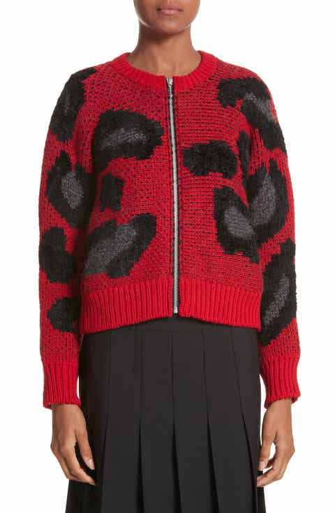 Red Designer Sweaters: Cardigans, Crewneck & Pullovers | Nordstrom
