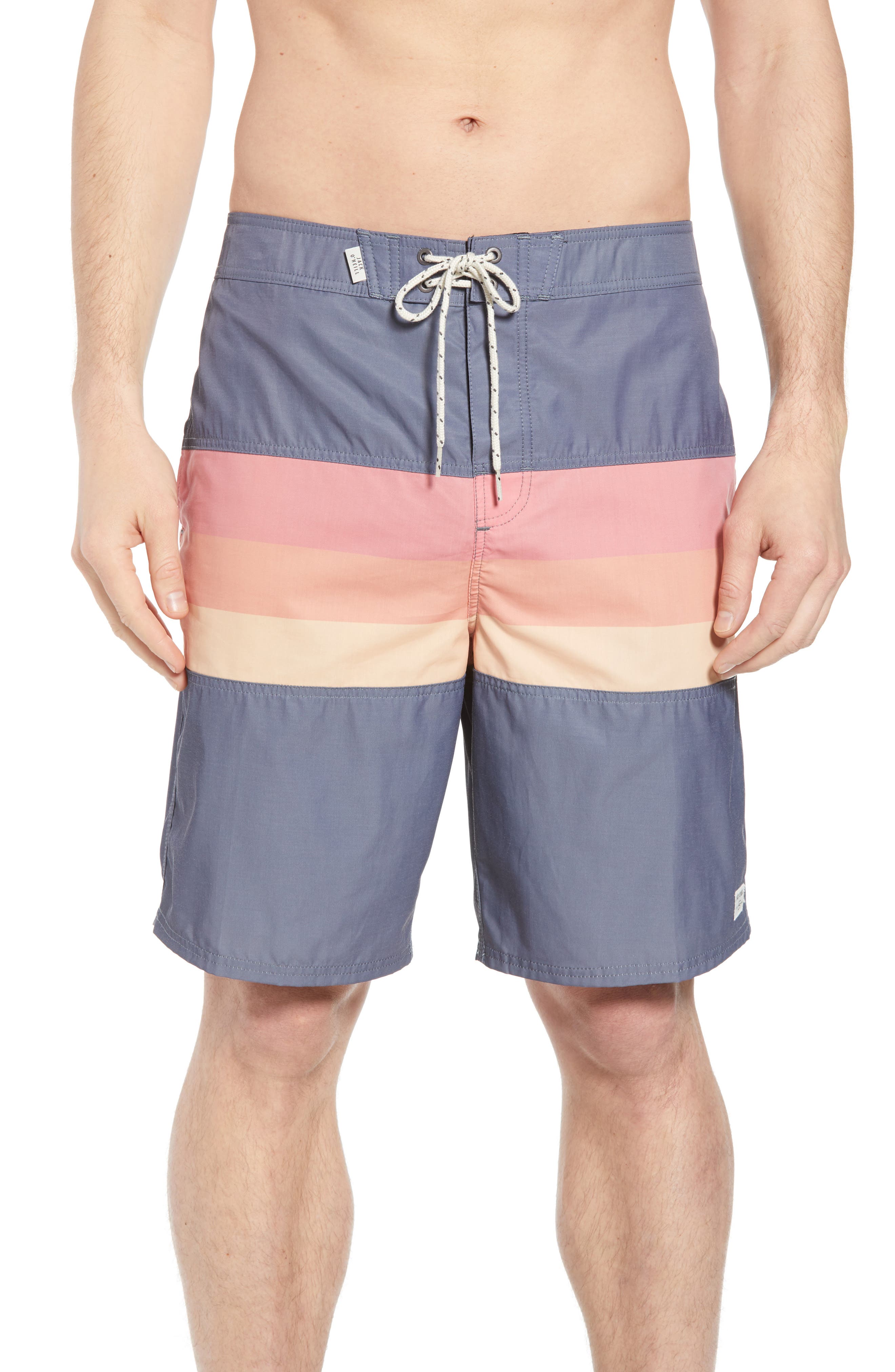 Harbor Bay by DXL Big and Tall 4-Way Stretch Solid Swim Trunks
