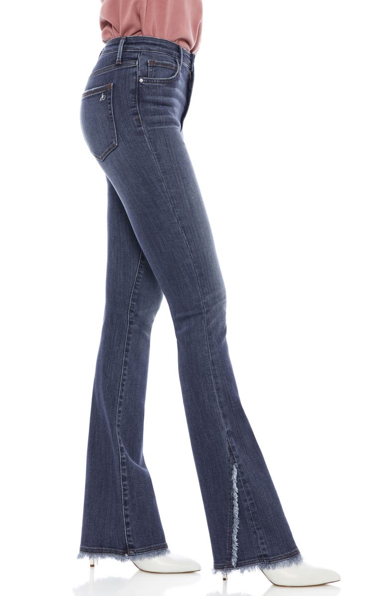 The High Rise Fringe Detail Bootcut Jeans,
                        Alternate,
                        color, Ruth