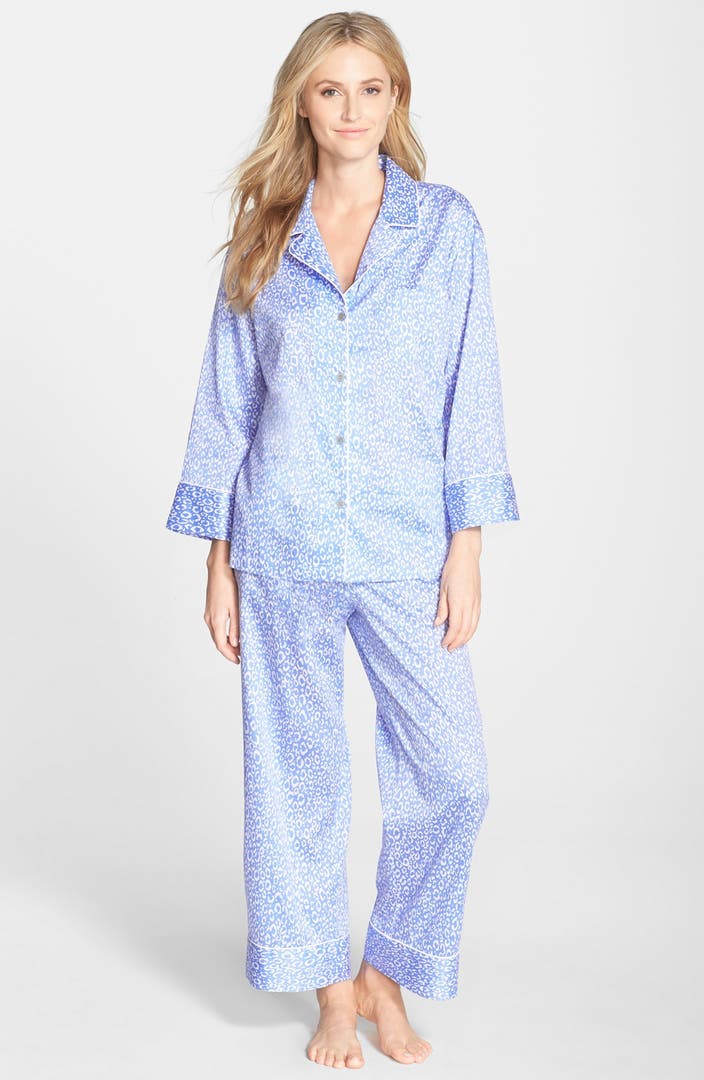 Natori Leopard Print Cotton Sateen Pajamas | Nordstrom