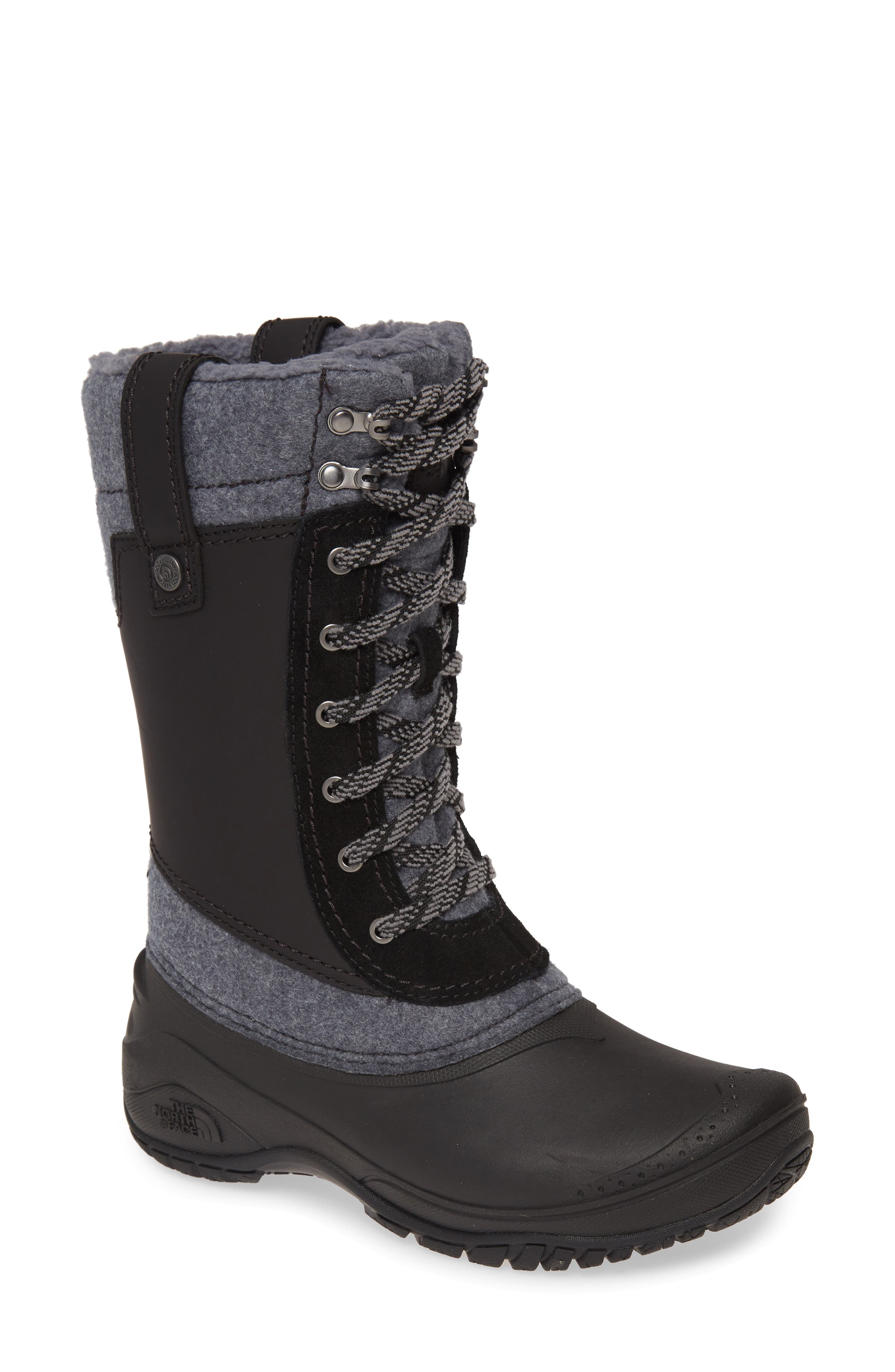 north face womens black boots