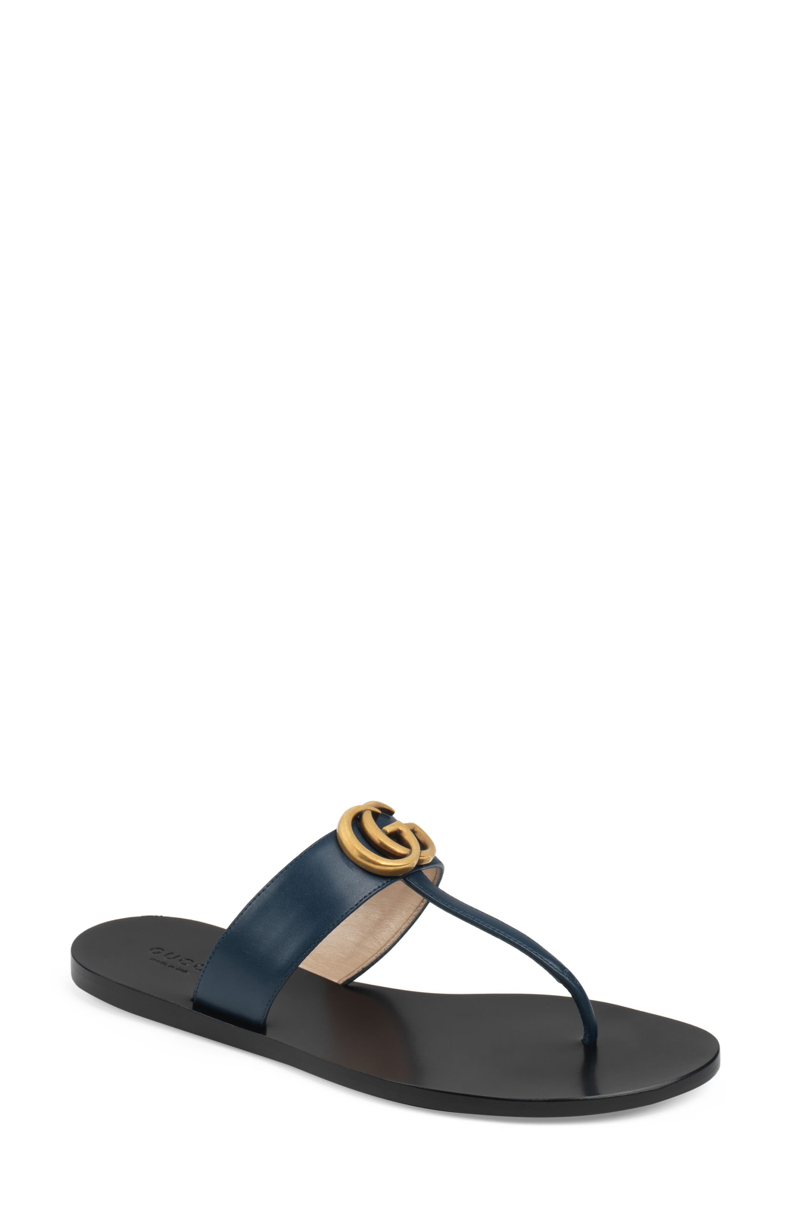 gucci blue sandals
