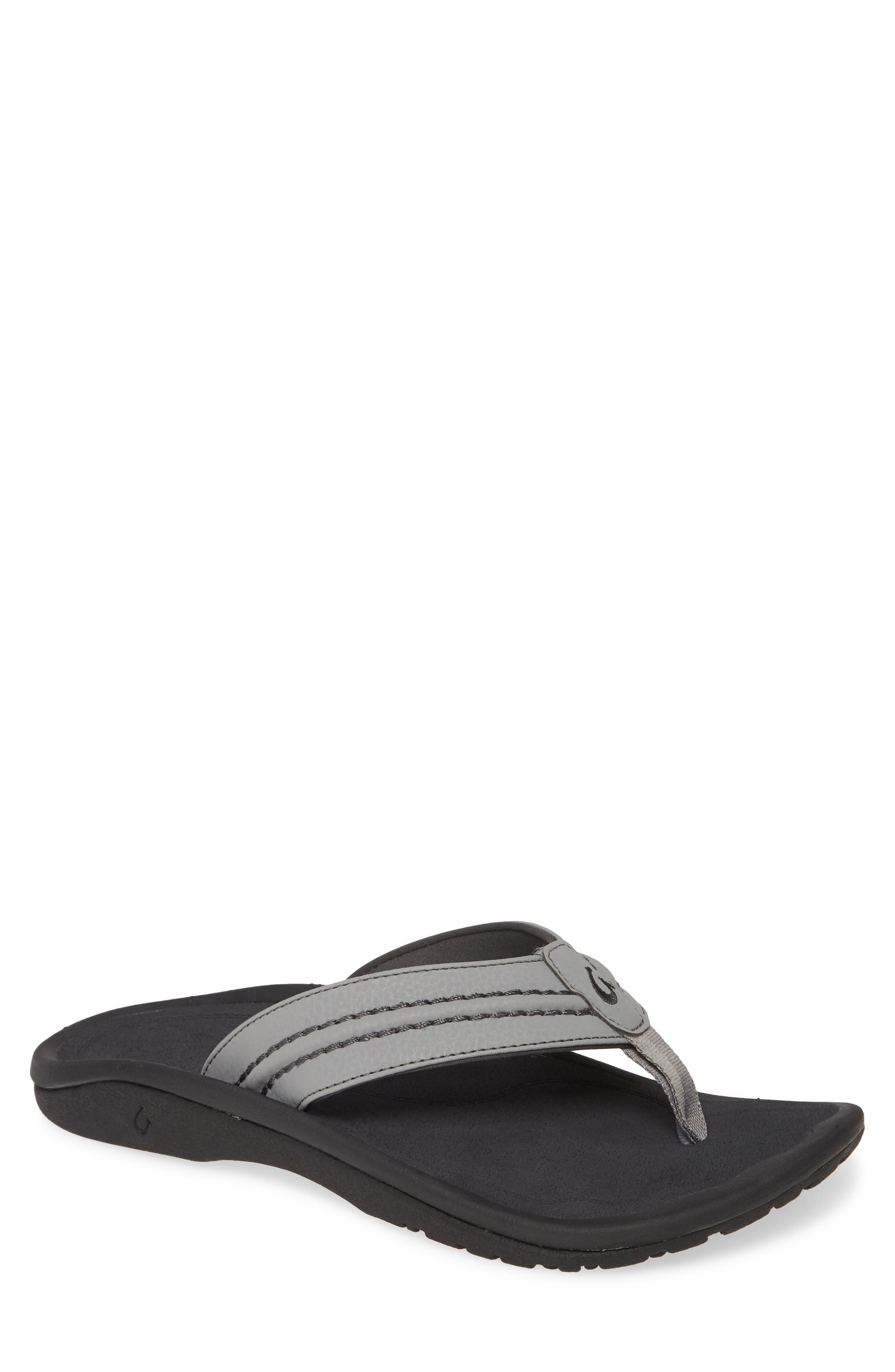 olukai mens flip flops sale