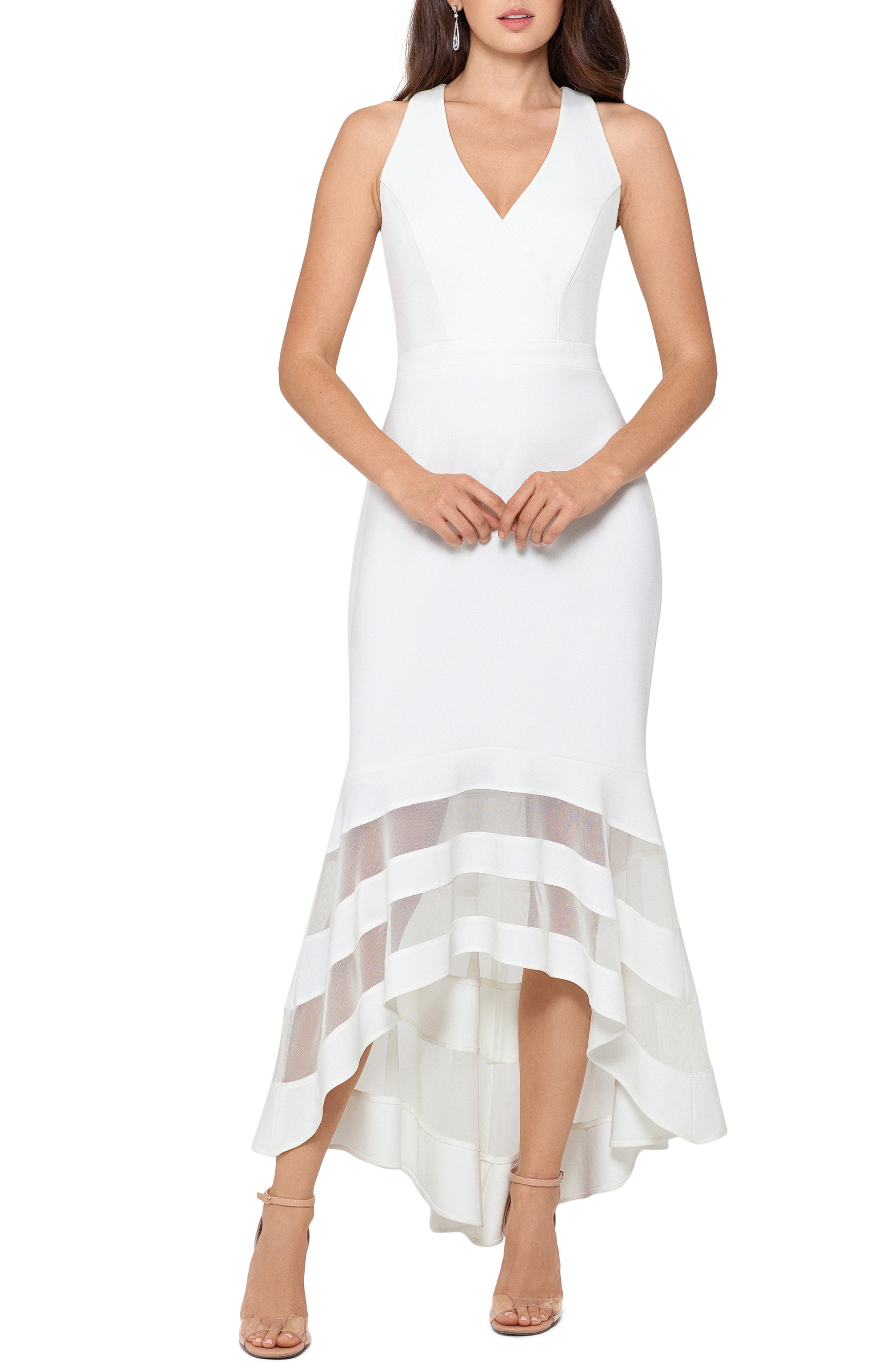 nordstrom white dress long