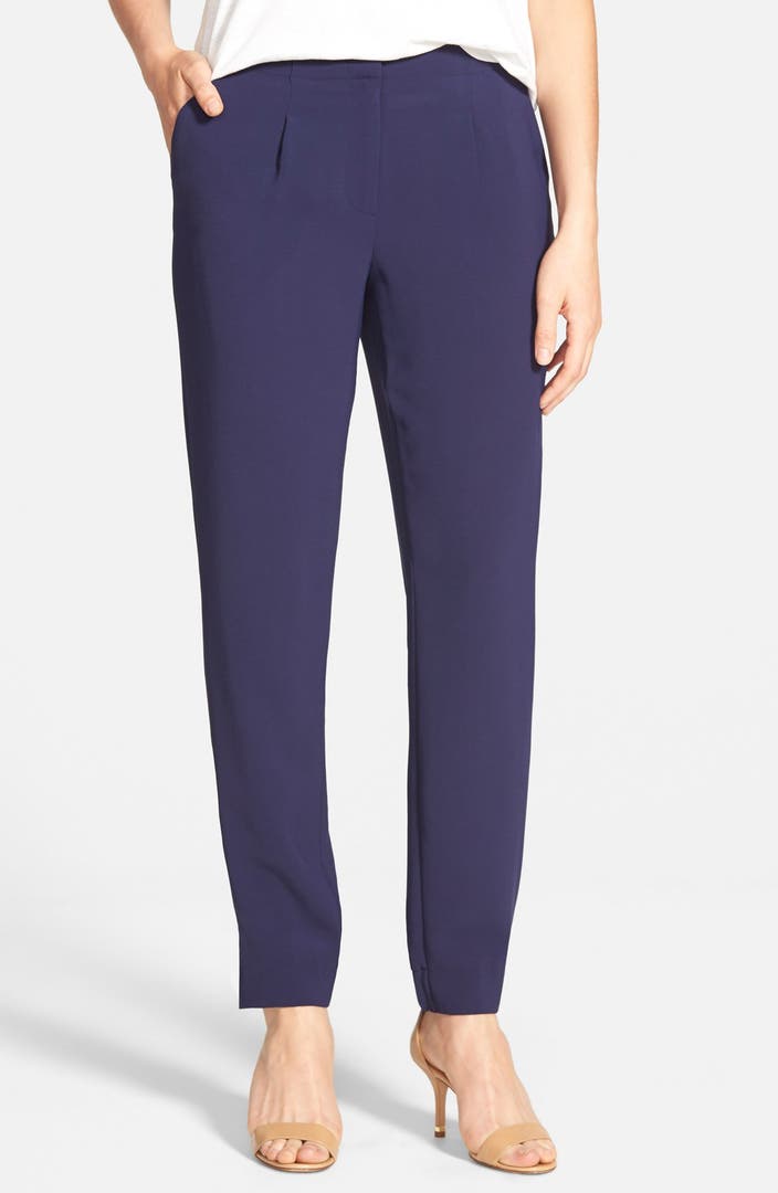 Adrianna Papell Pleat Front Tapered Pants | Nordstrom