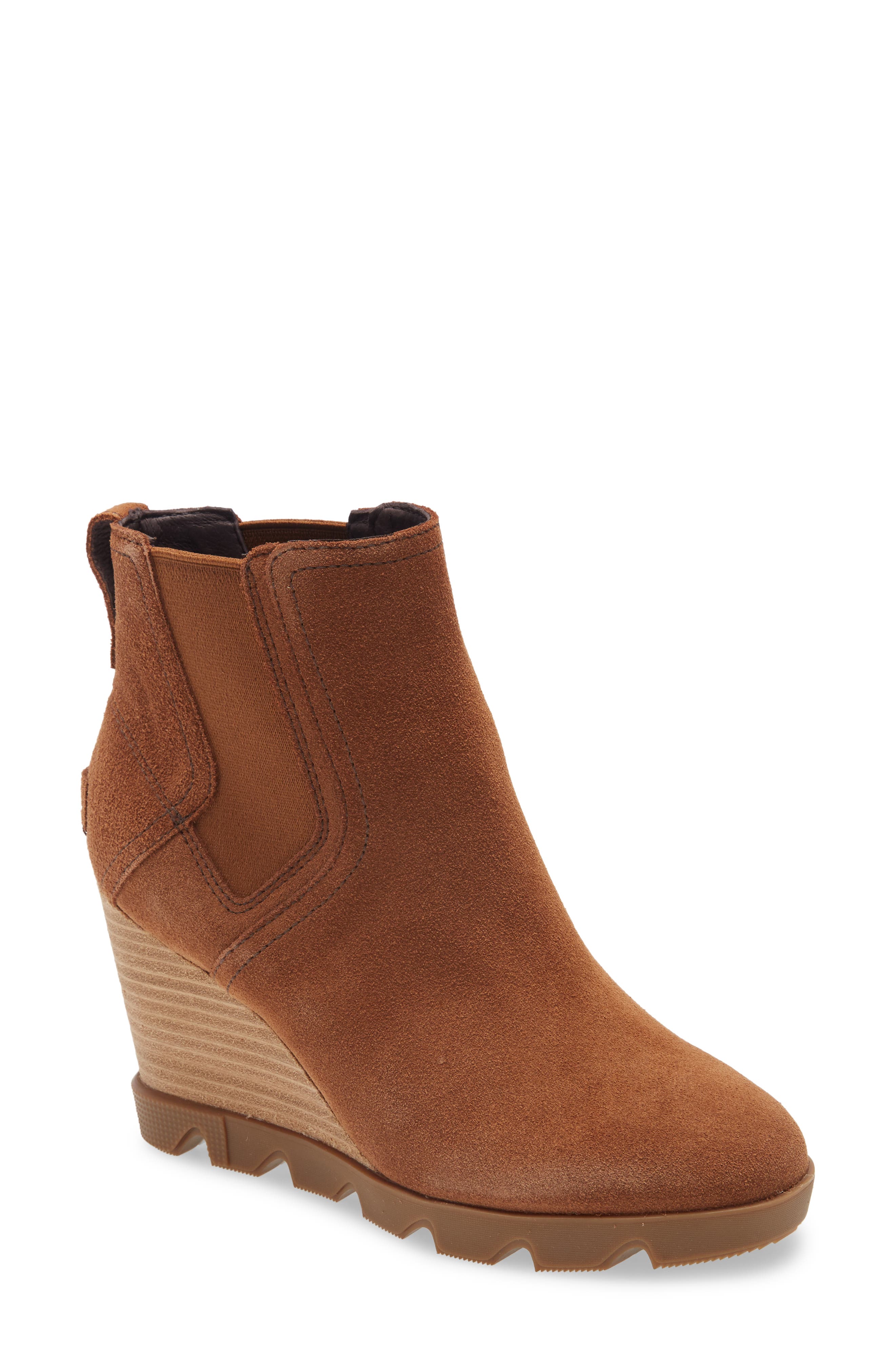women's wedge mid waterproof leather boots