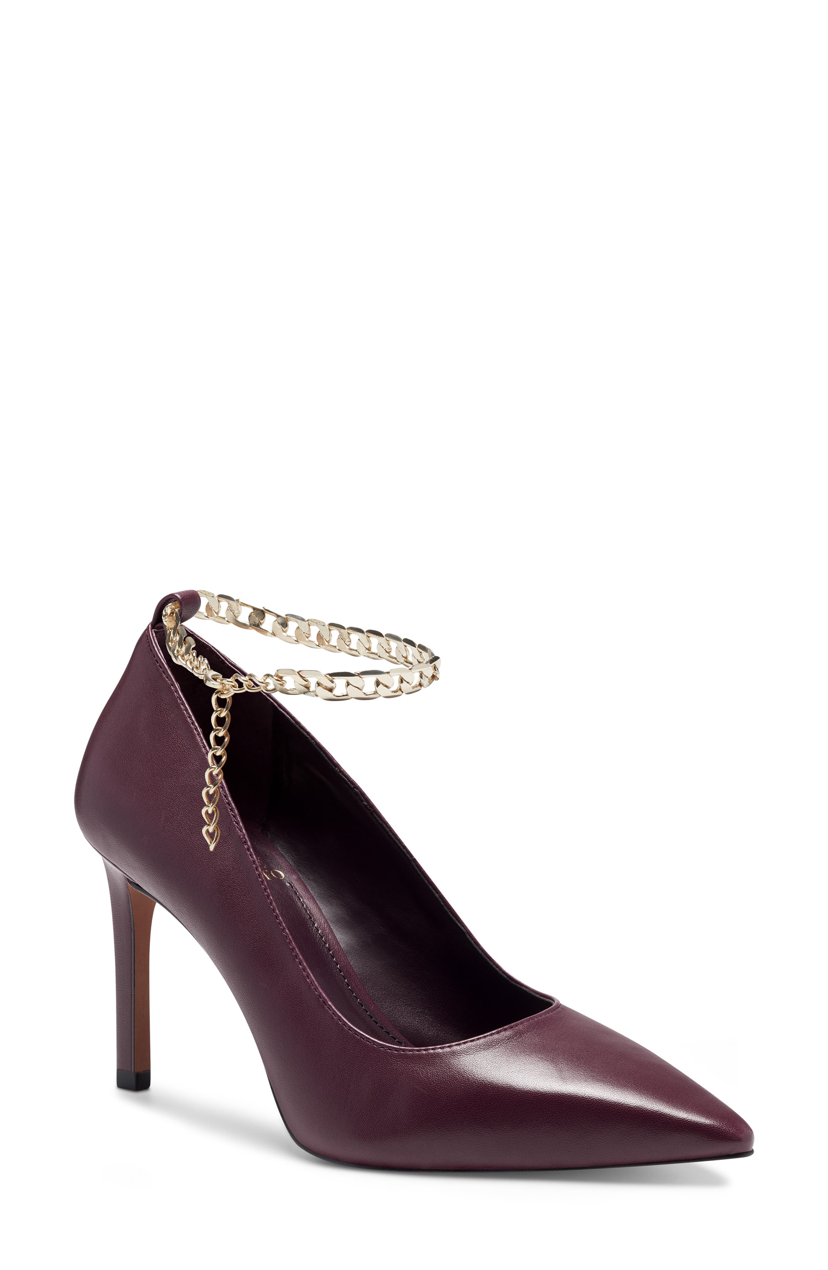 plum velvet heels