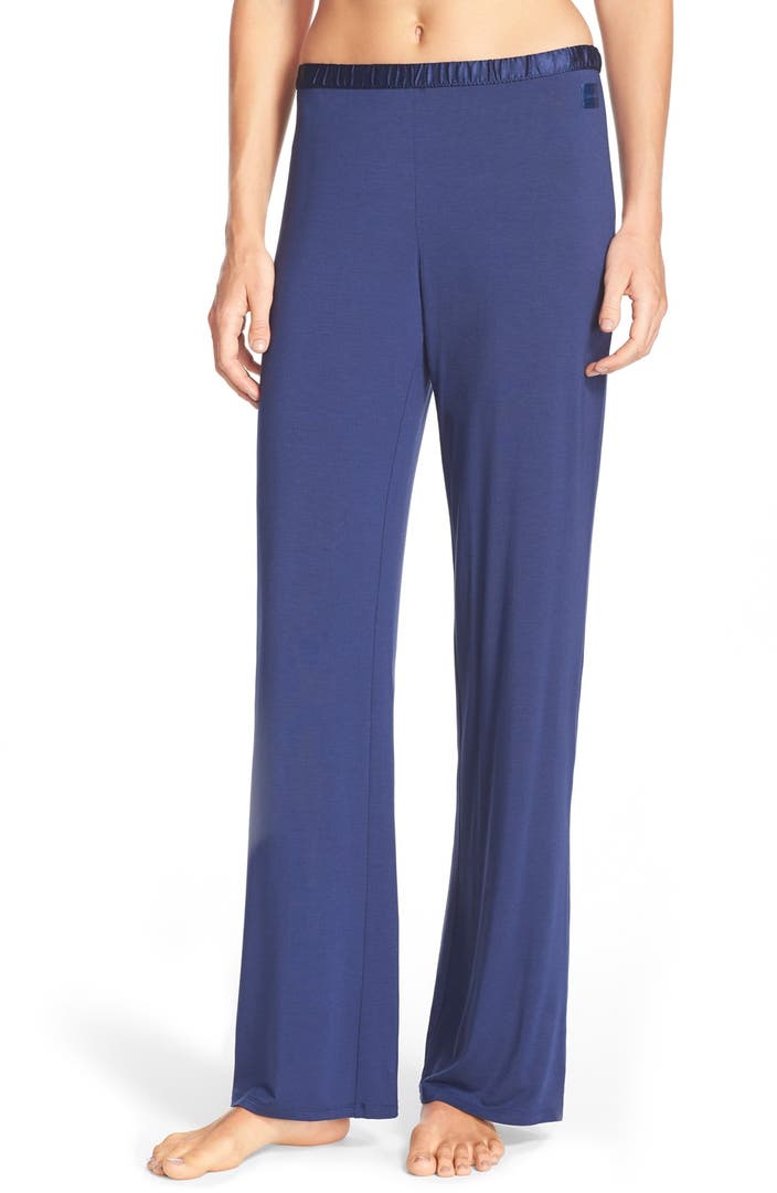 Calvin Klein 'Essentials' Satin Waist Pajama Pants | Nordstrom