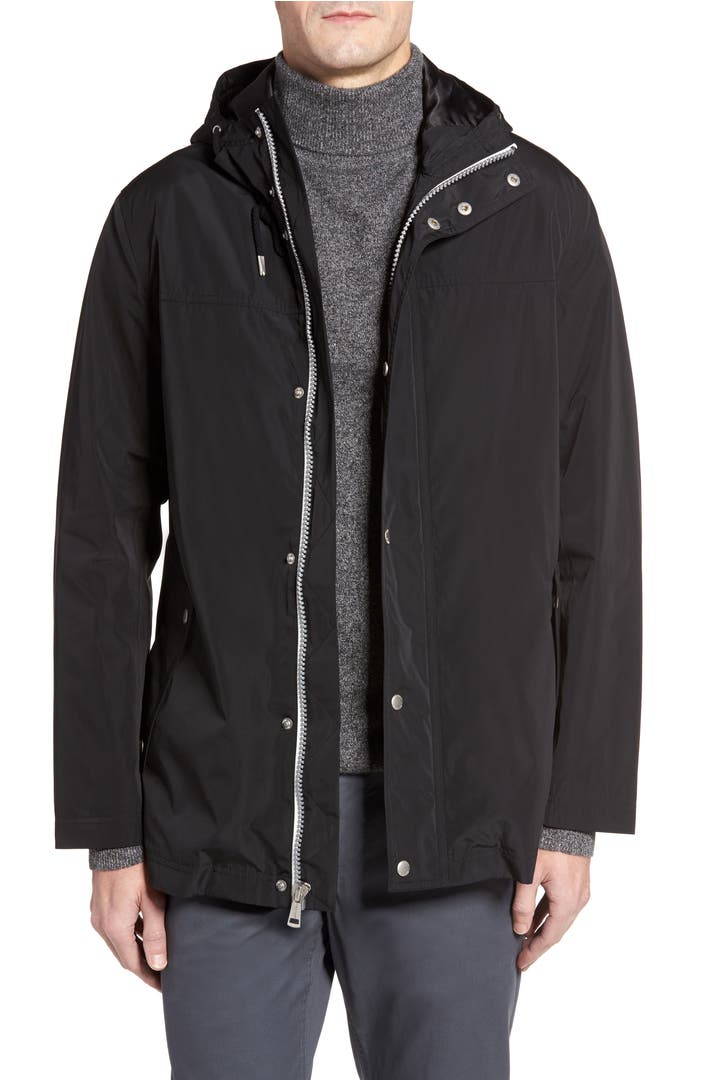 Cole Haan Packable Hooded Rain Jacket | Nordstrom