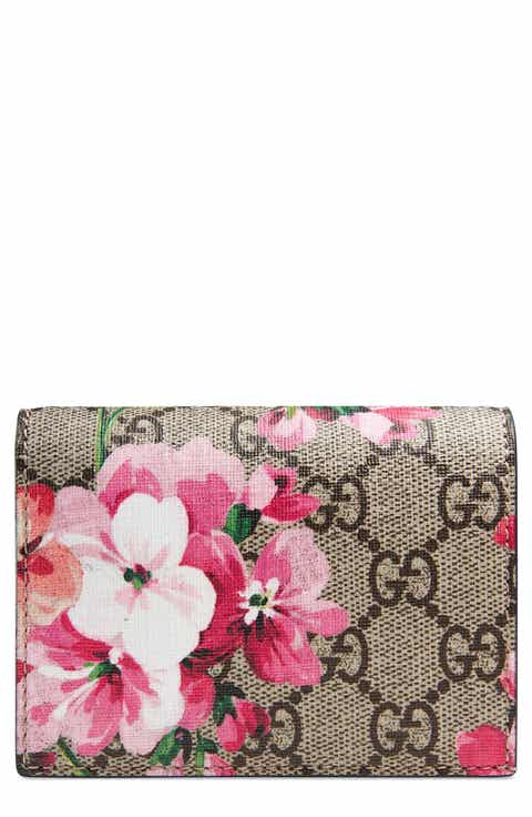 Gucci GG Blooms Canvas Card Case