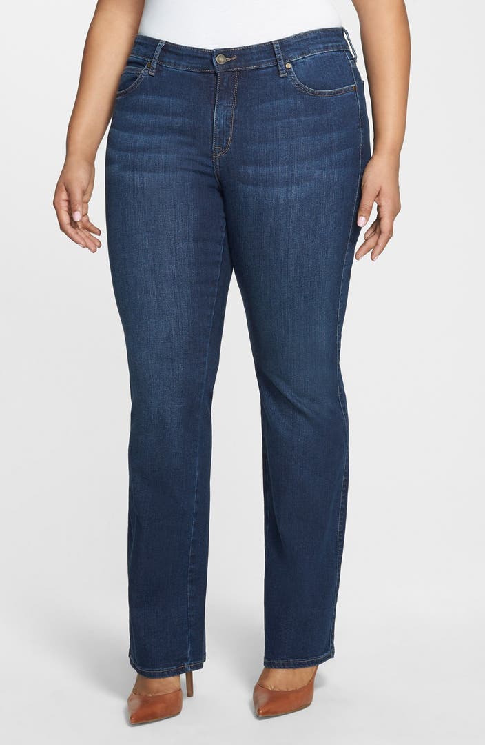 CJ by Cookie Johnson 'Grace' Stretch Bootcut Jeans (Richie) (Plus Size ...