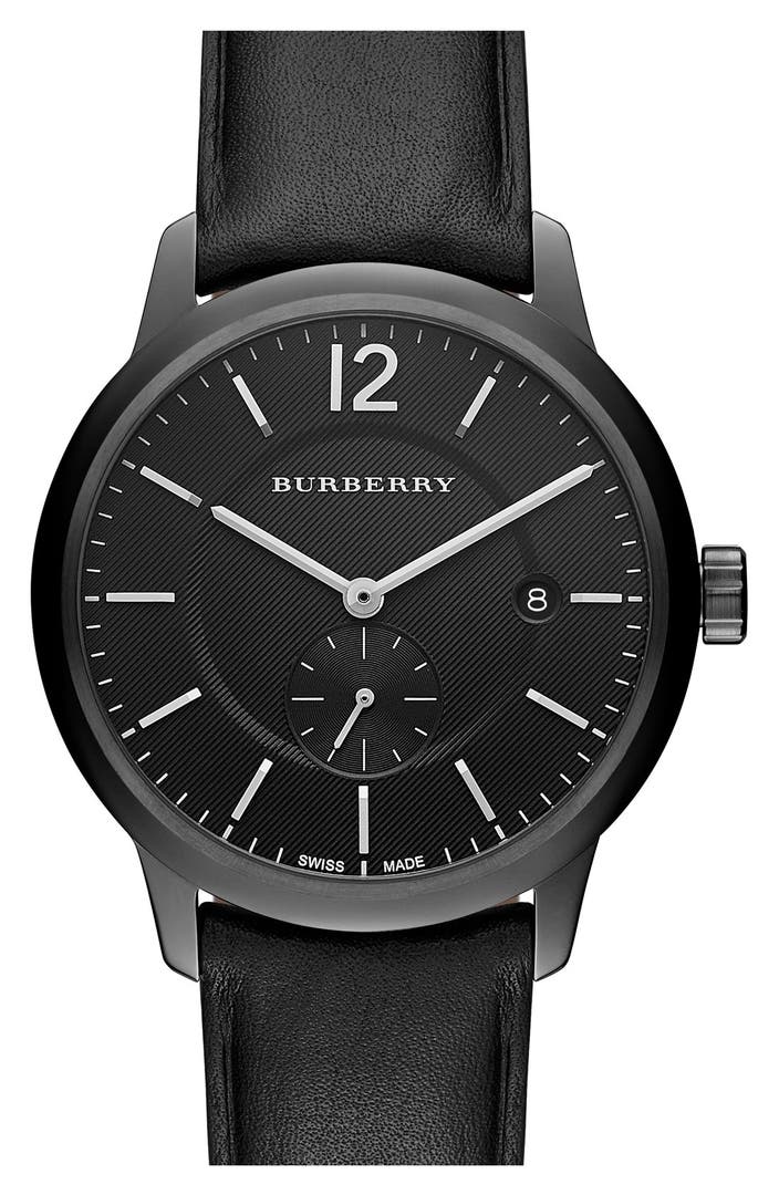 Burberry Textured Dial Watch, 40mm | Nordstrom