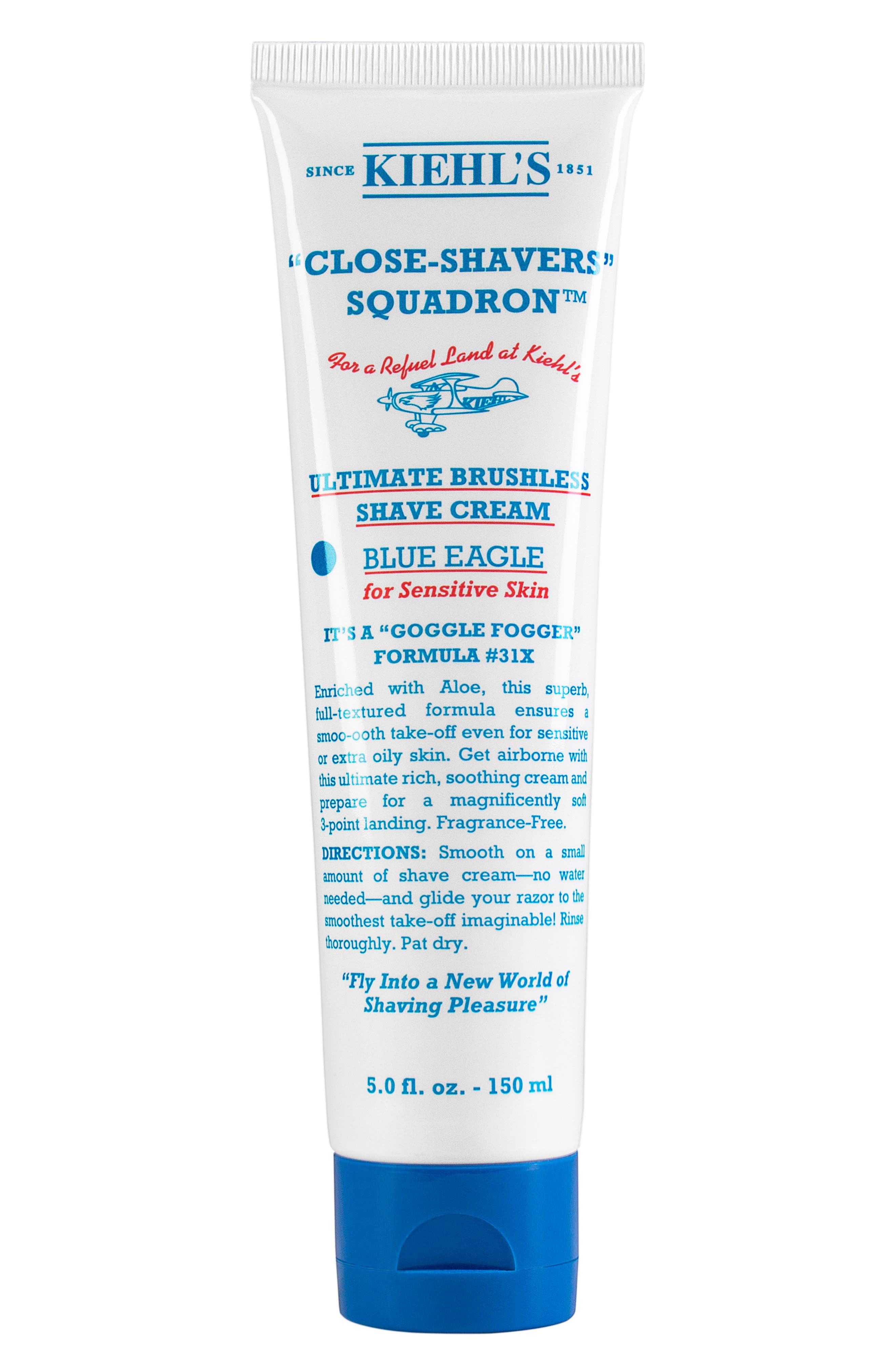 Kiehl's Since 1851 1851 ULTIMATE BRUSHLESS SHAVE CREAM BLUE EAGLE