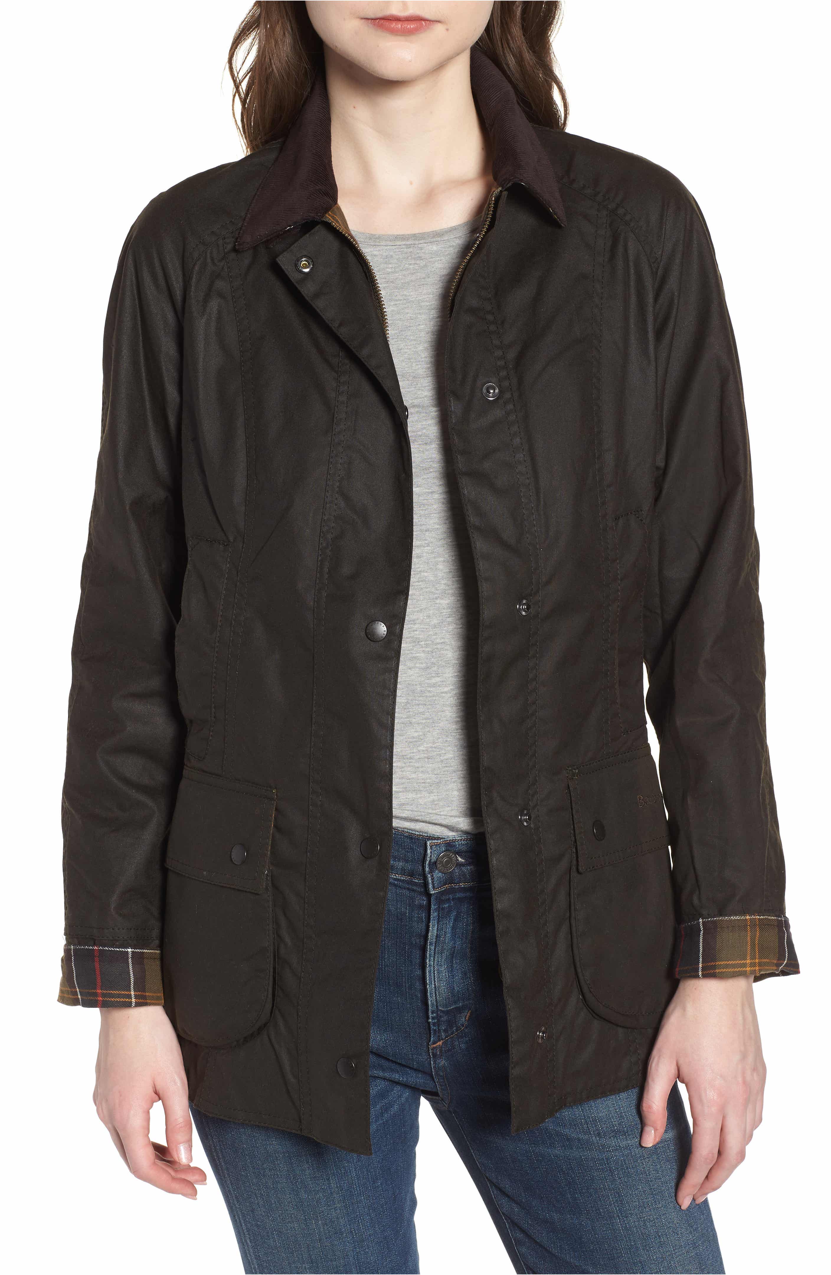 Barbour Beadnell Waxed Cotton Jacket | Nordstrom