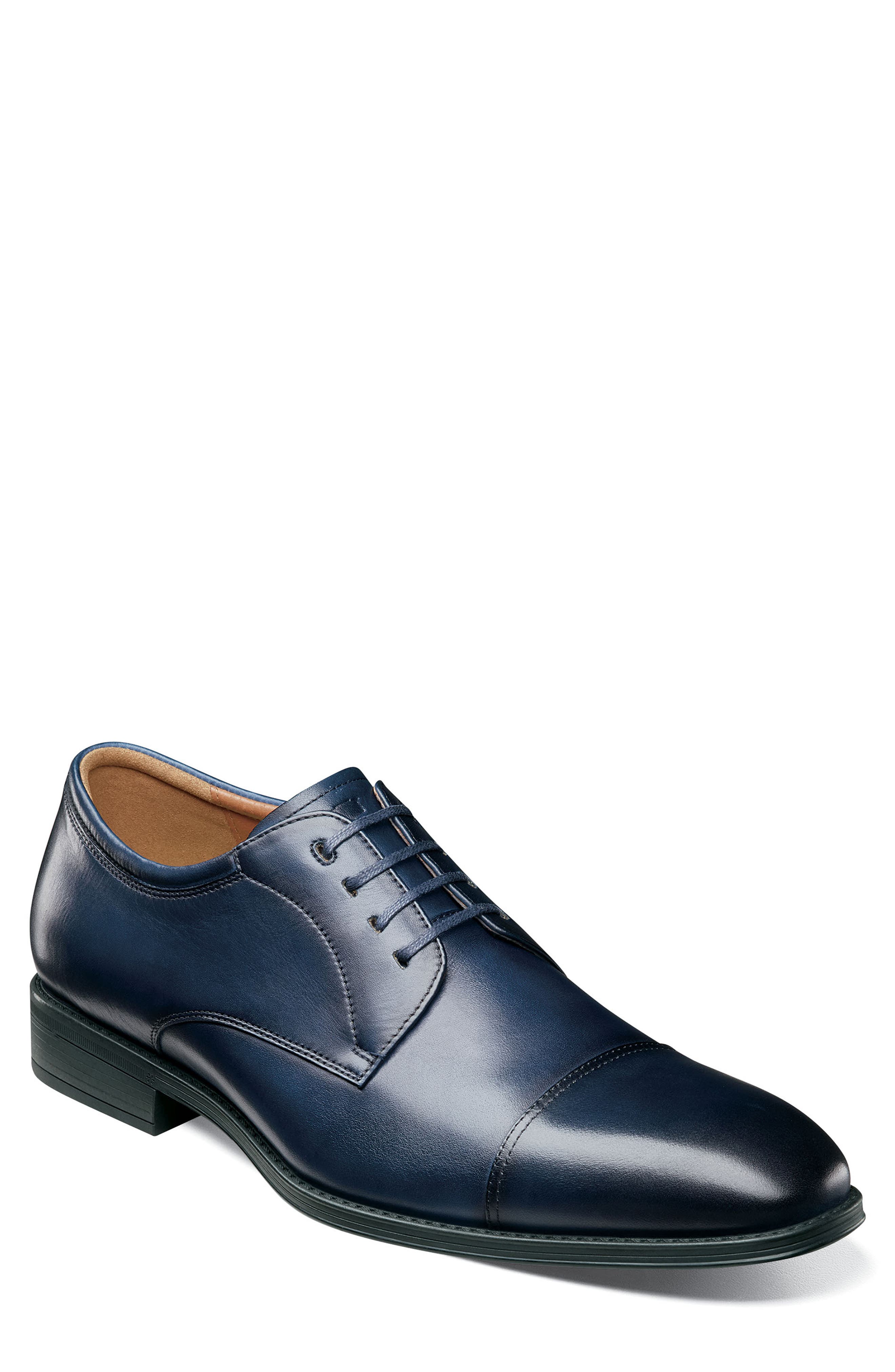 blue leather shoes mens