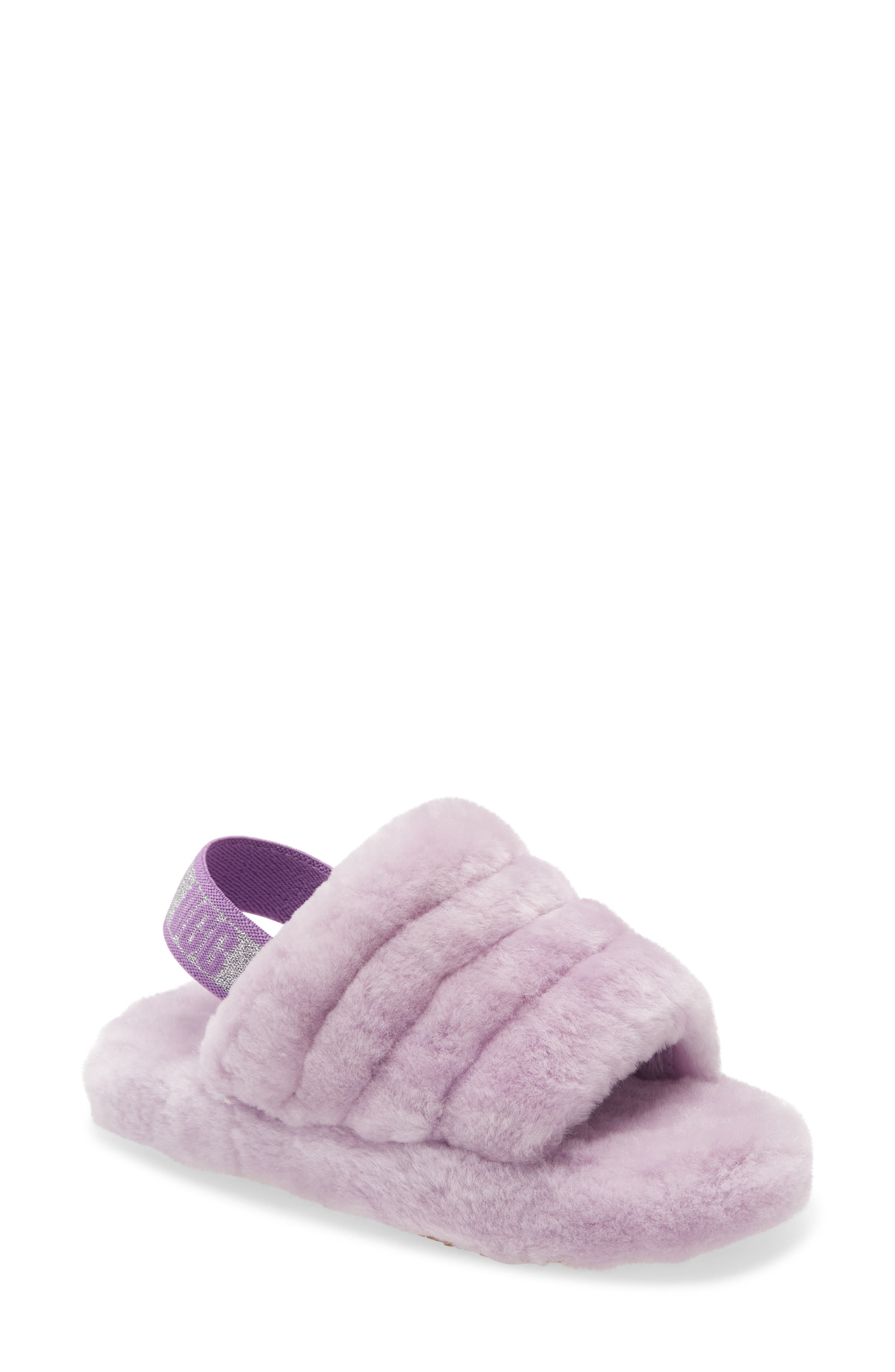 girls purple slippers