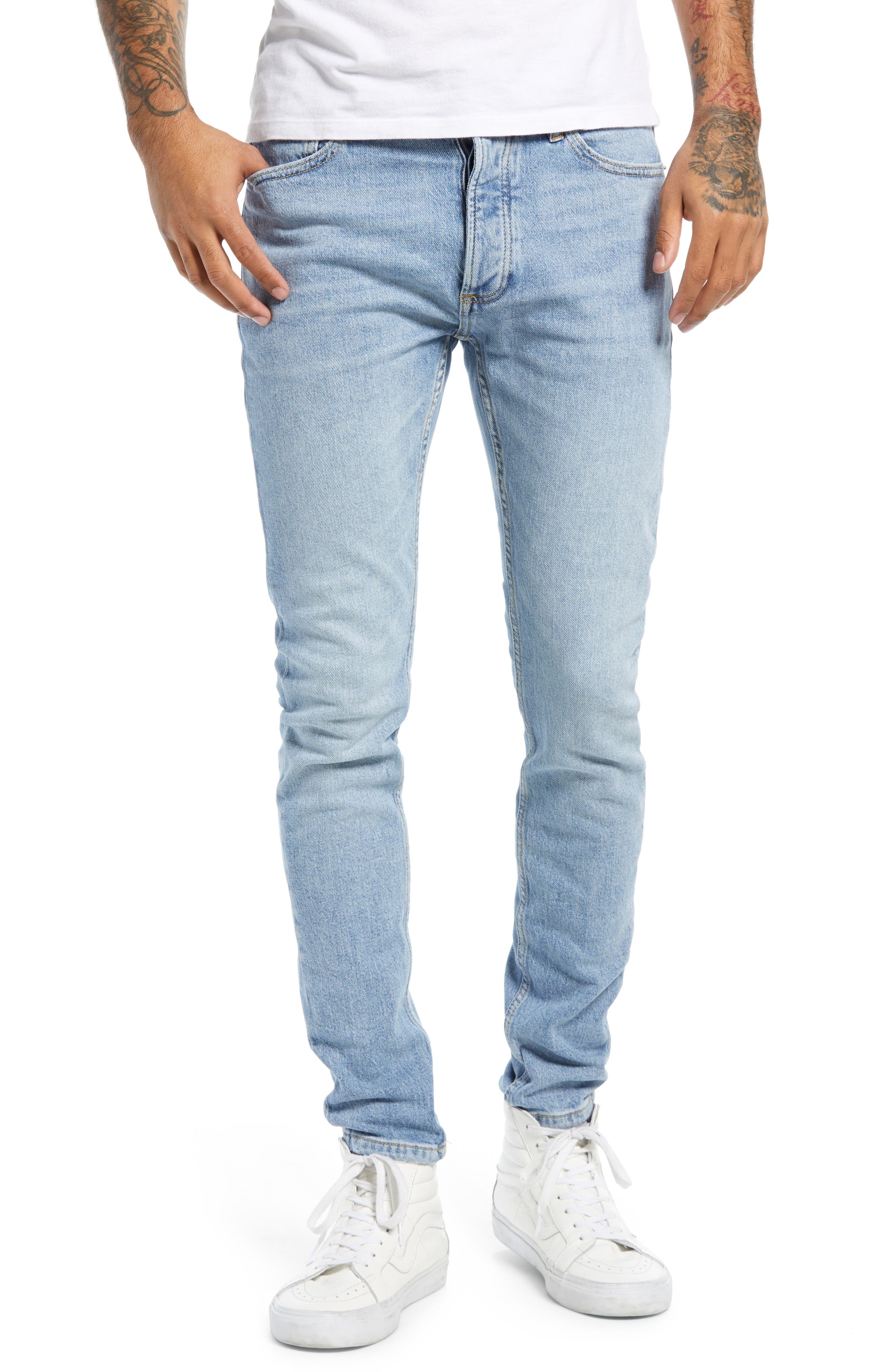 light blue jeans mens regular fit