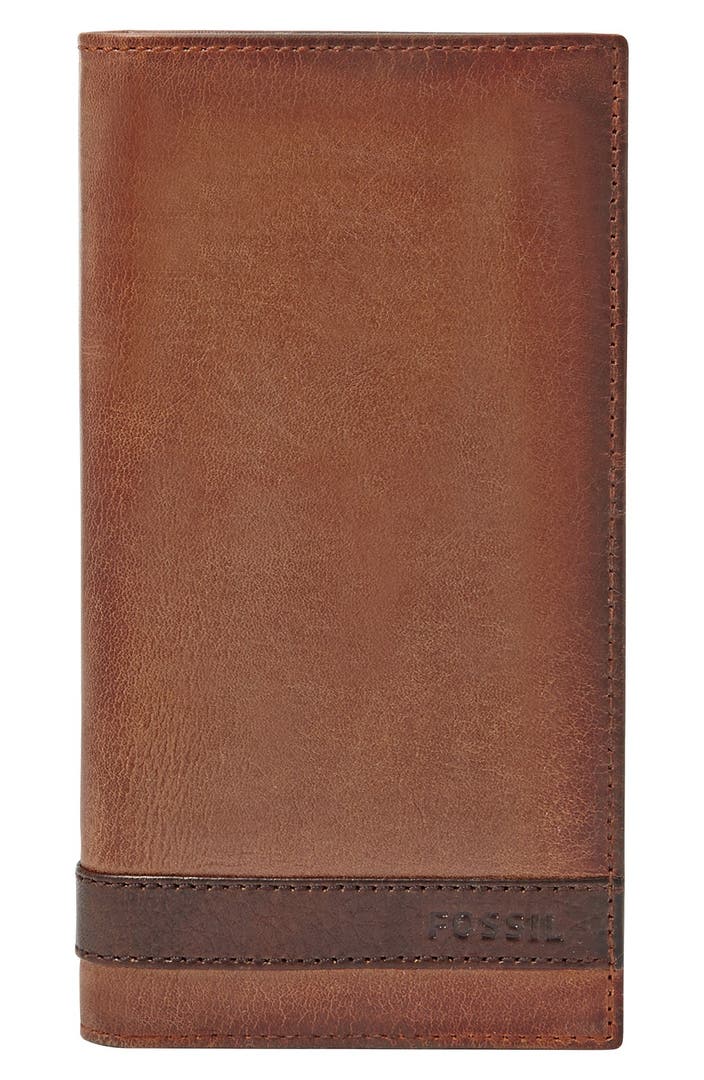 Fossil 'Quinn' Leather Executive Checkbook Wallet | Nordstrom