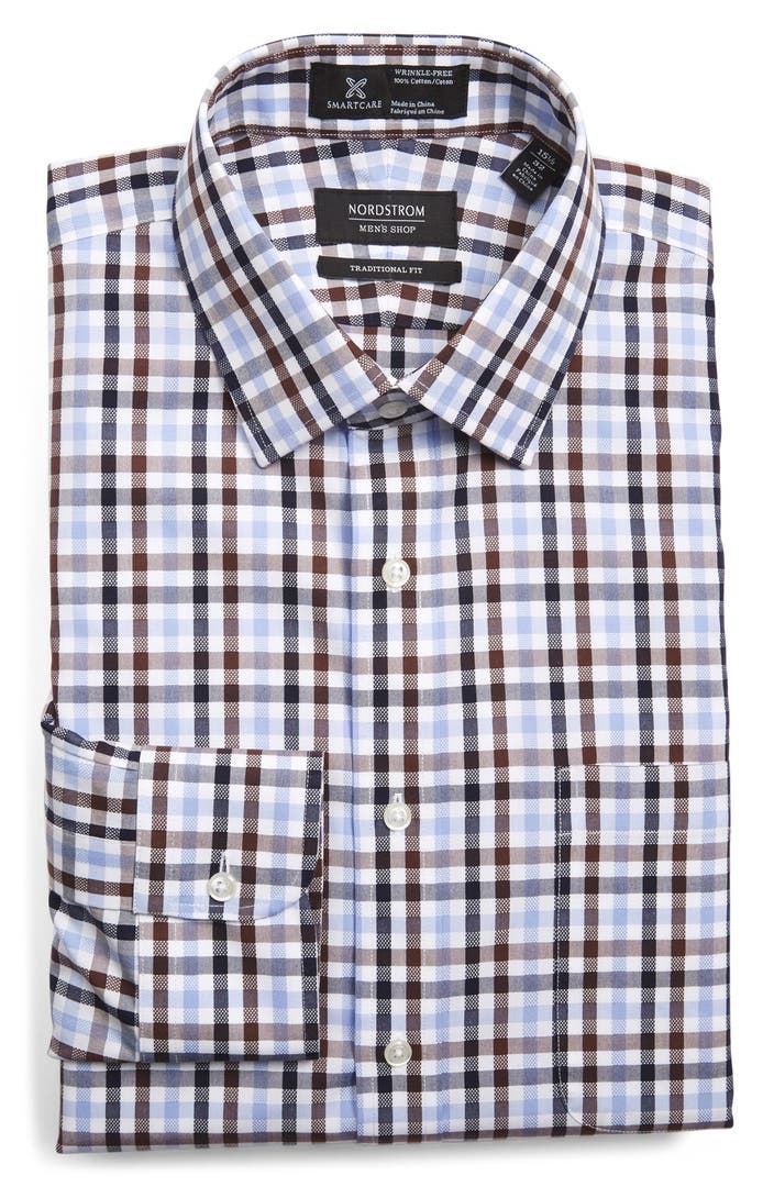 Nordstrom Men's Shop Smartcare™ Traditional Fit Plaid Dress Shirt ...