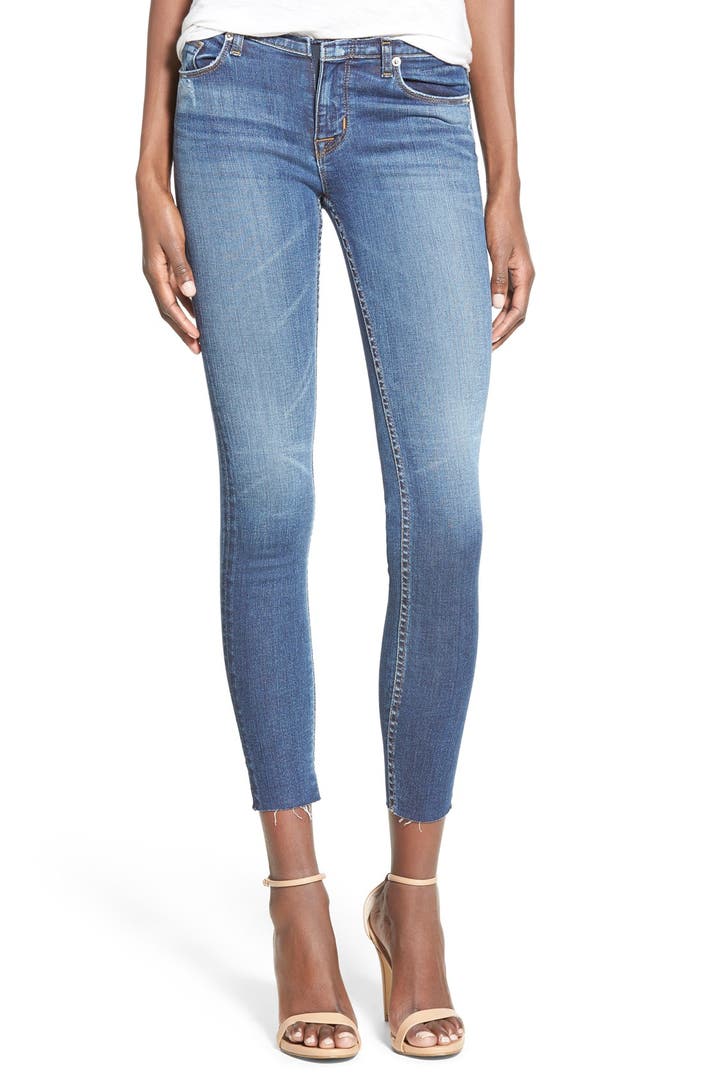 Hudson Jeans 'Krista' Raw Hem Ankle Super Skinny Jeans (Point Break ...