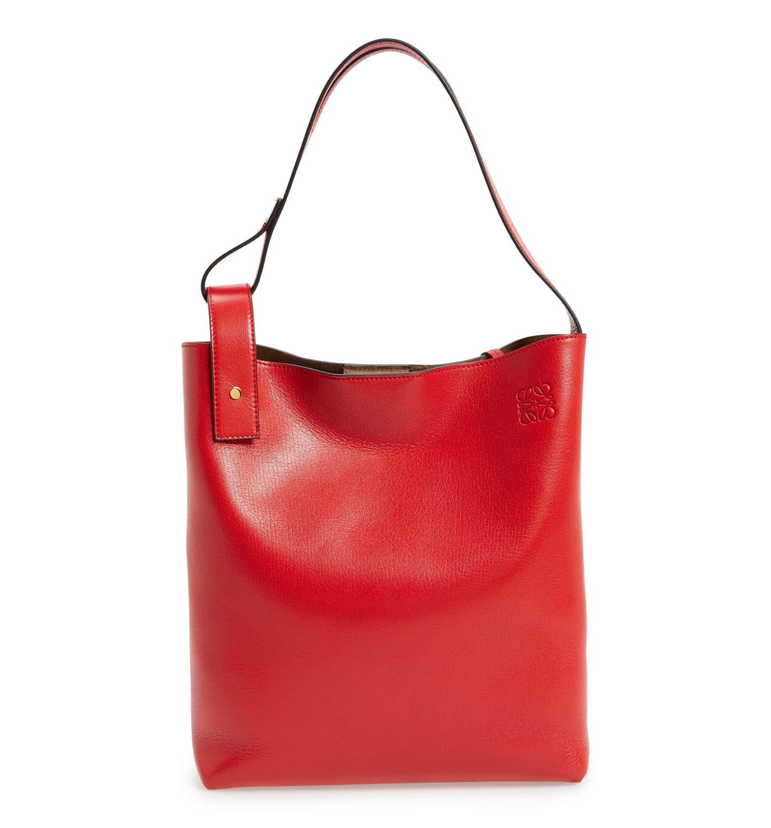 Loewe 'Medium Asymmetrical' Goatskin Leather Hobo Bag | Nordstrom