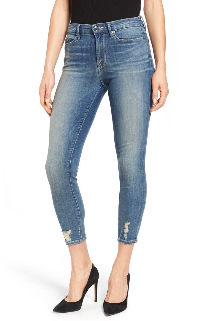 Good American Good Legs High Rise Crop Skinny Jeans | Nordstrom